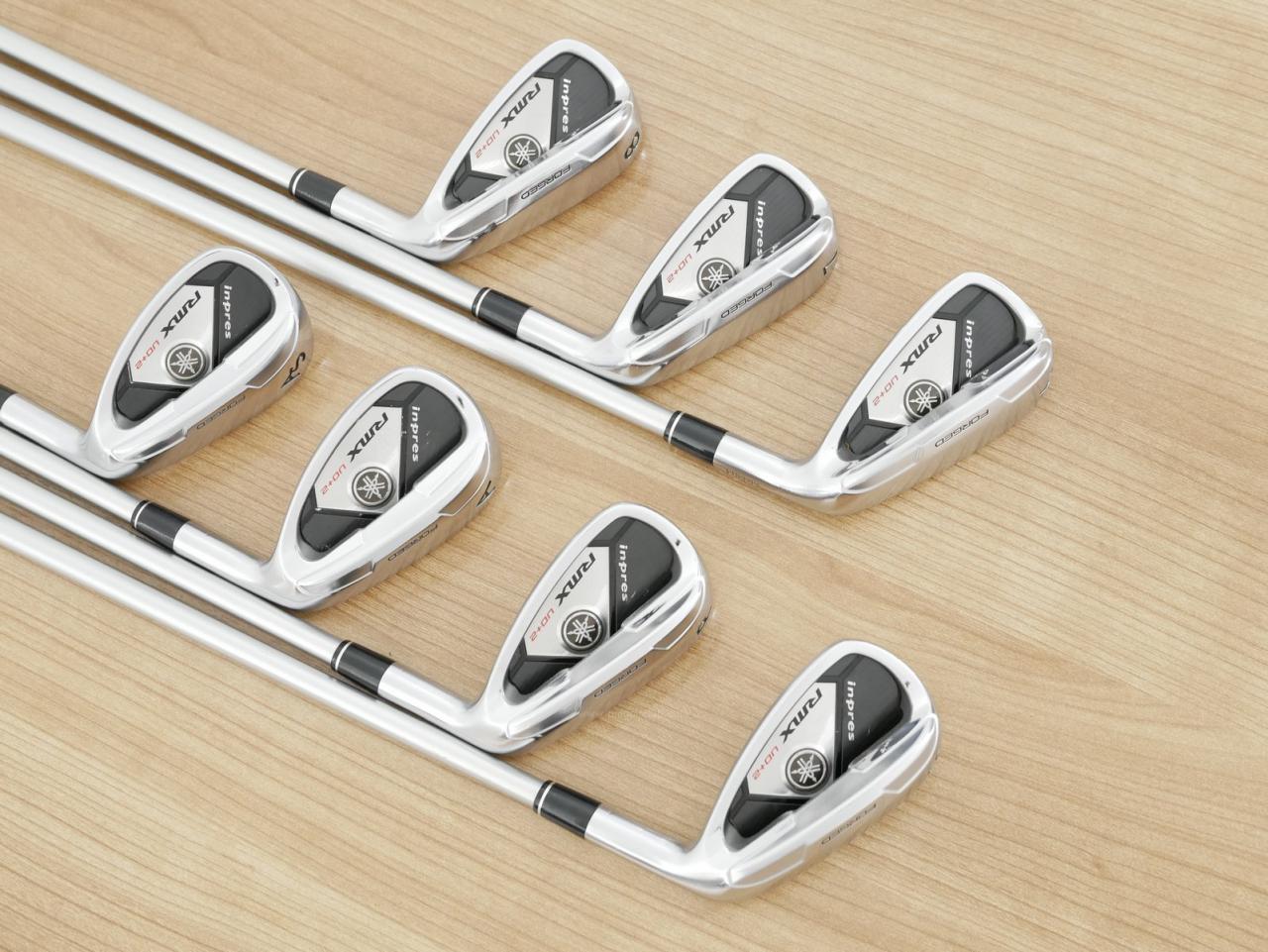 Iron set : Yamaha : ชุดเหล็ก Yamaha Inpres RMX UD+2 (ปี 2017 ตีไกลที่สุด ไกลกว่าเหล็กทั่วไป 2 เบอร์) มีเหล็ก 6-Pw,Aw,As (7 ชิ้น) ก้านกราไฟต์ Fujikura MCI 70 Flex R
