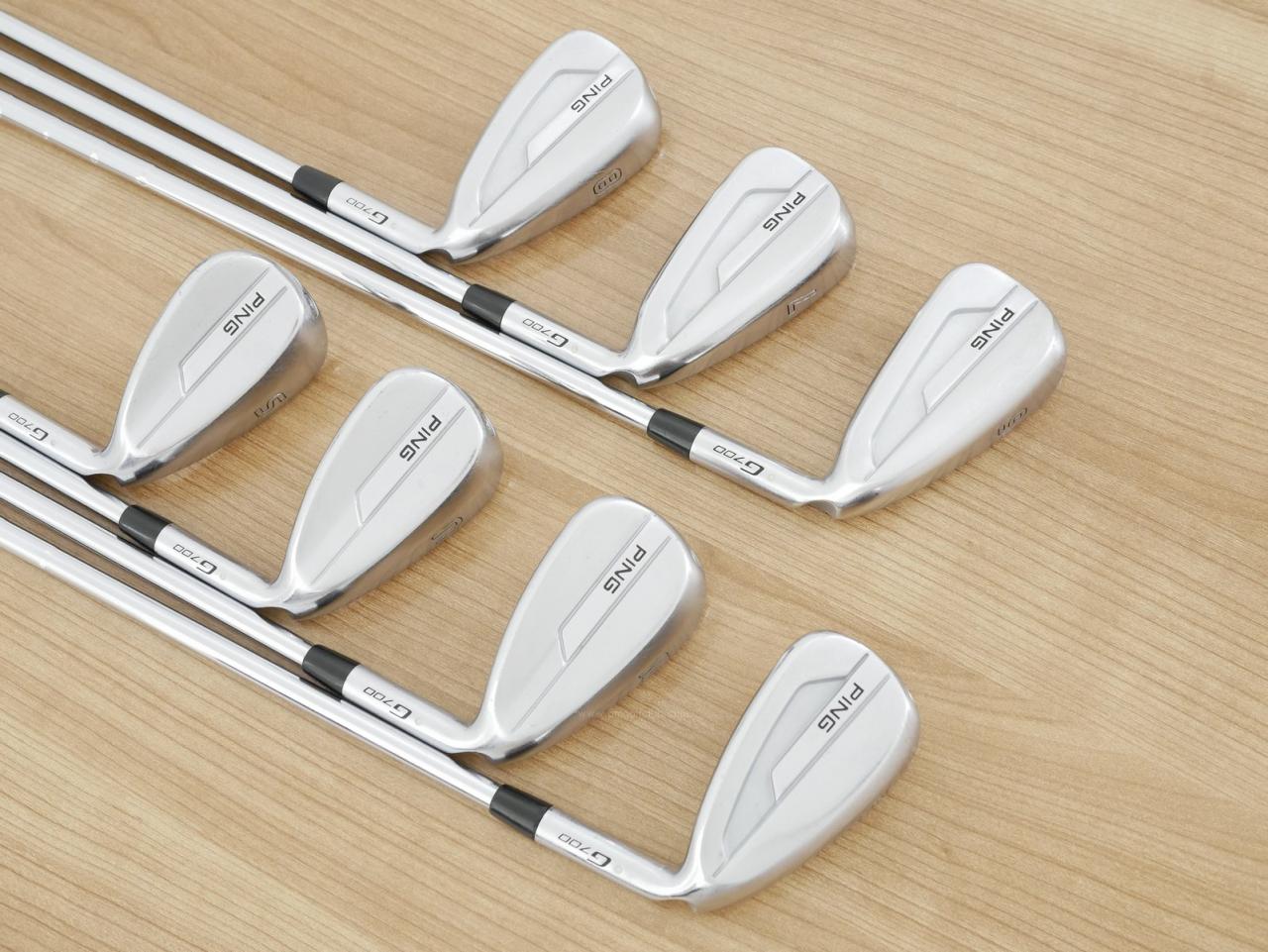 Iron set : Ping : ชุดเหล็ก Ping G700 (ปี 2019 Japan Spec. ใบใหญ่ ง่ายที่สุด ไกลที่สุดของ Ping) มีเหล็ก 6-Pw,Aw,Sw (7 ชิ้น) ก้านเหล็ก NS Pro 950 NEO Flex R
