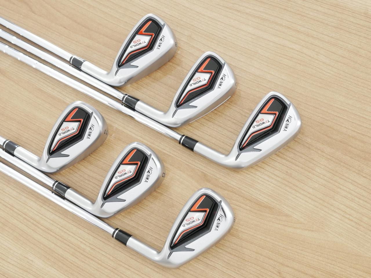 Iron set : Honma : ชุดเหล็ก Honma Tour World GS (ออกปี 2021 ใบใหญ่ ตีง่าย ไกล) มีเหล็ก 6-11 (6 ชิ้น) ก้านเหล็ก NS Pro 950 NEO Flex S
