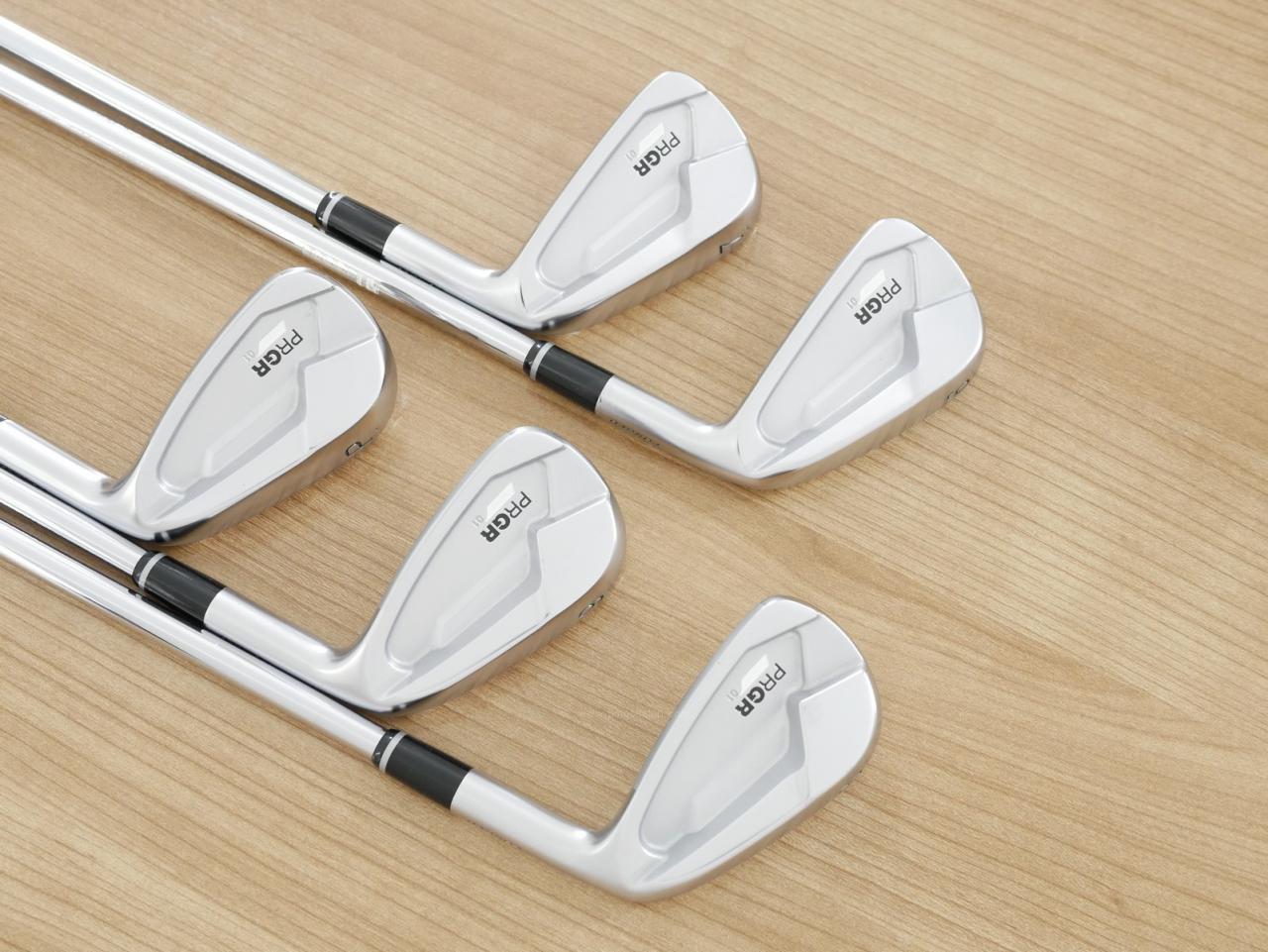 Iron set : PRGR : ชุดเหล็ก PRGR 01 Forged (ปี 2024 นุ่มมากๆ) มีเหล็ก 6-Pw (5 ชิ้น) ก้านเหล็ก NS Pro 095 Flex S