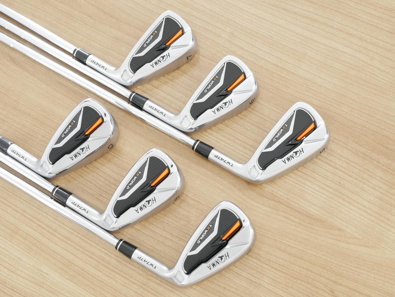 Iron set : Honma : ชุดเหล็ก Honma Tour World TW747P (ออกปี 2019) มีเหล็ก 5-10 (6 ชิ้น) ก้านเหล็ก NS Pro Modus 105 Flex R