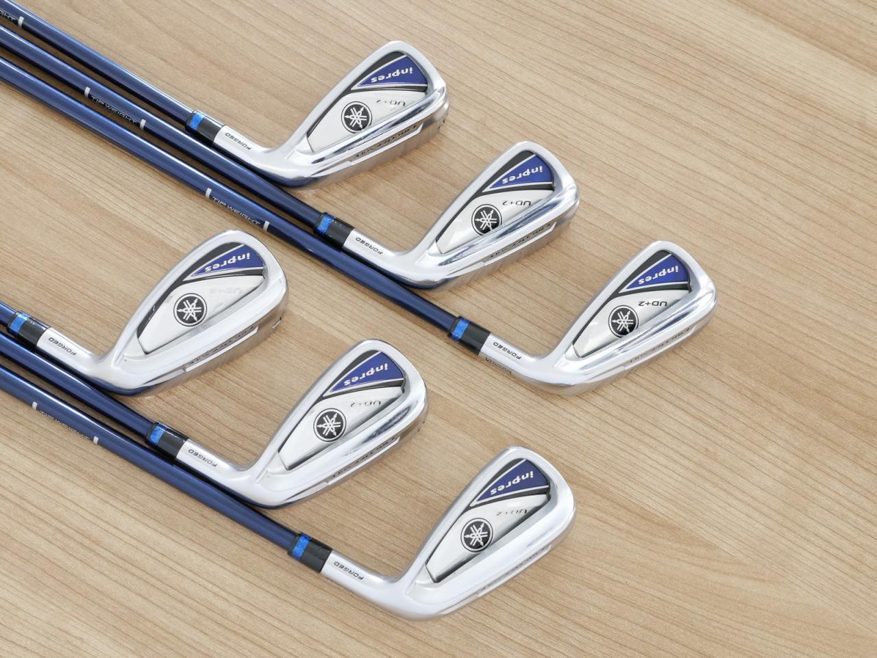 Iron set : Yamaha : ชุดเหล็ก Yamaha Inpres UD+2 (ออกปี 2019 ตีไกลที่สุด ไกลกว่าเหล็กทั่วไป 2 เบอร์ หน้าเด้ง COR 0.822) มีเหล็ก 6-Pw,Aw (6 ชิ้น) ก้านกราไฟต์ Flex SR