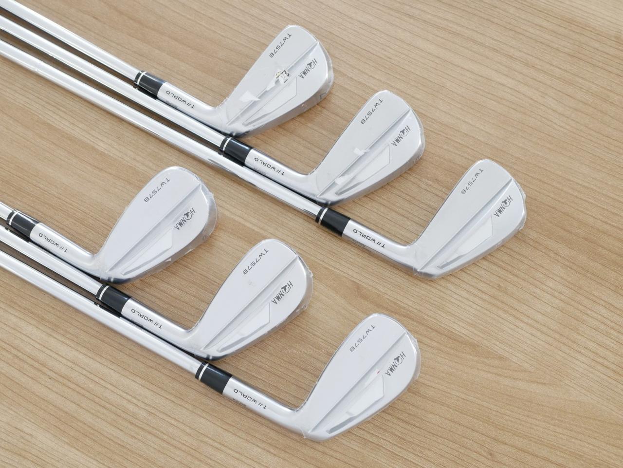 Iron set : Honma : **ของใหม่ ยังไม่แกะพลาสติก** ชุดเหล็ก Honma Tour World TW757B (ออกปี 2022) มีเหล็ก 5-Pw (6 ชิ้น) ก้านเหล็ก Dynamic Gold S200