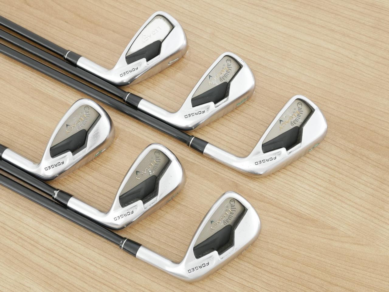 Iron set : Callaway : ชุดเหล็ก Callaway Legacy V (Forged) มีเหล็ก 5-Pw (6 ชิ้น) ก้านกราไฟต์ Flex SR