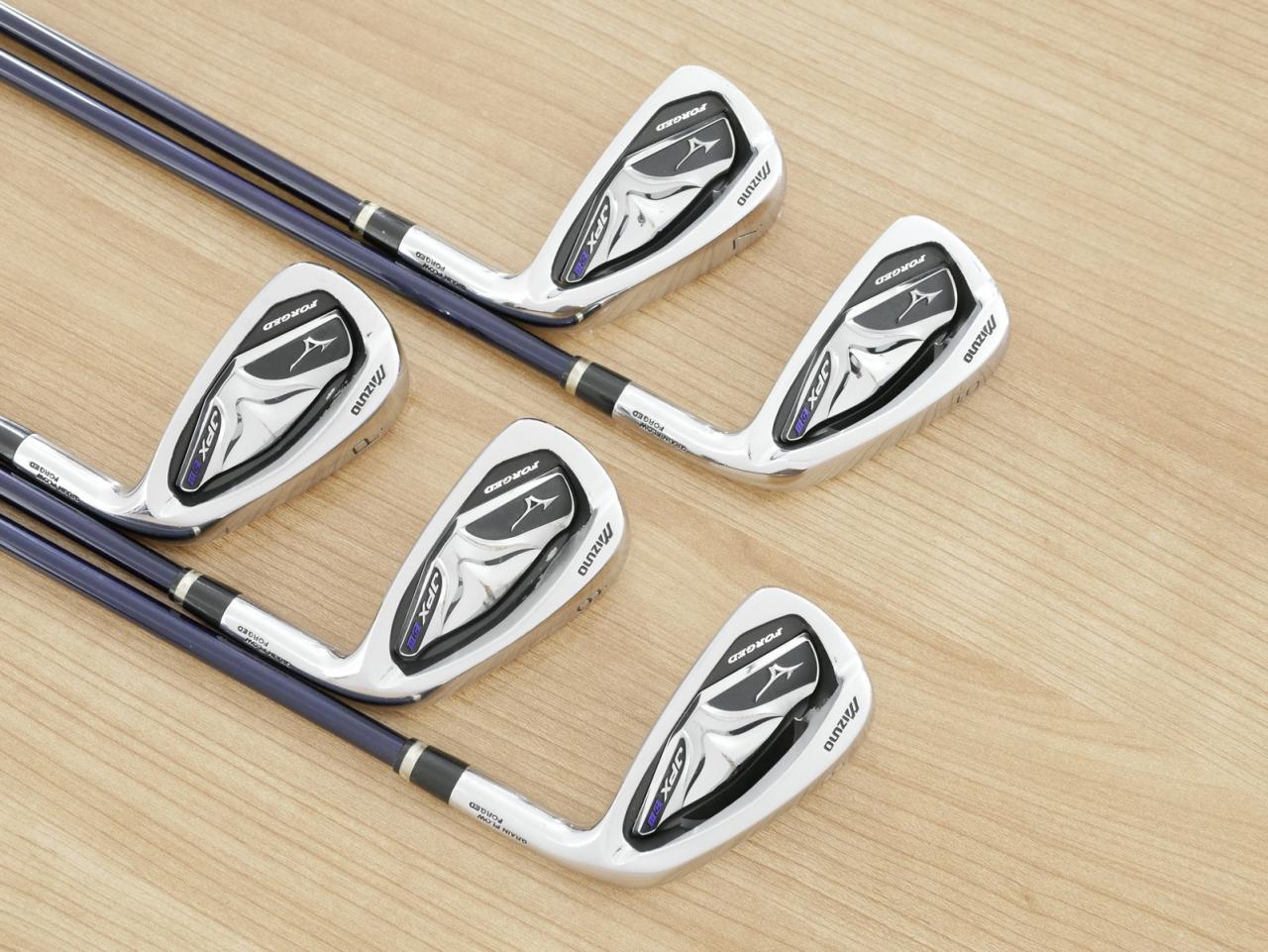 Iron set : Mizuno : ชุดเหล็ก Mizuno JPX EIII Forged (รุ่นท๊อป หายาก นุ่ม ตีไกล) มีเหล็ก 6-Pw (5 ชิ้น) ก้านกราไฟต์ Flex R