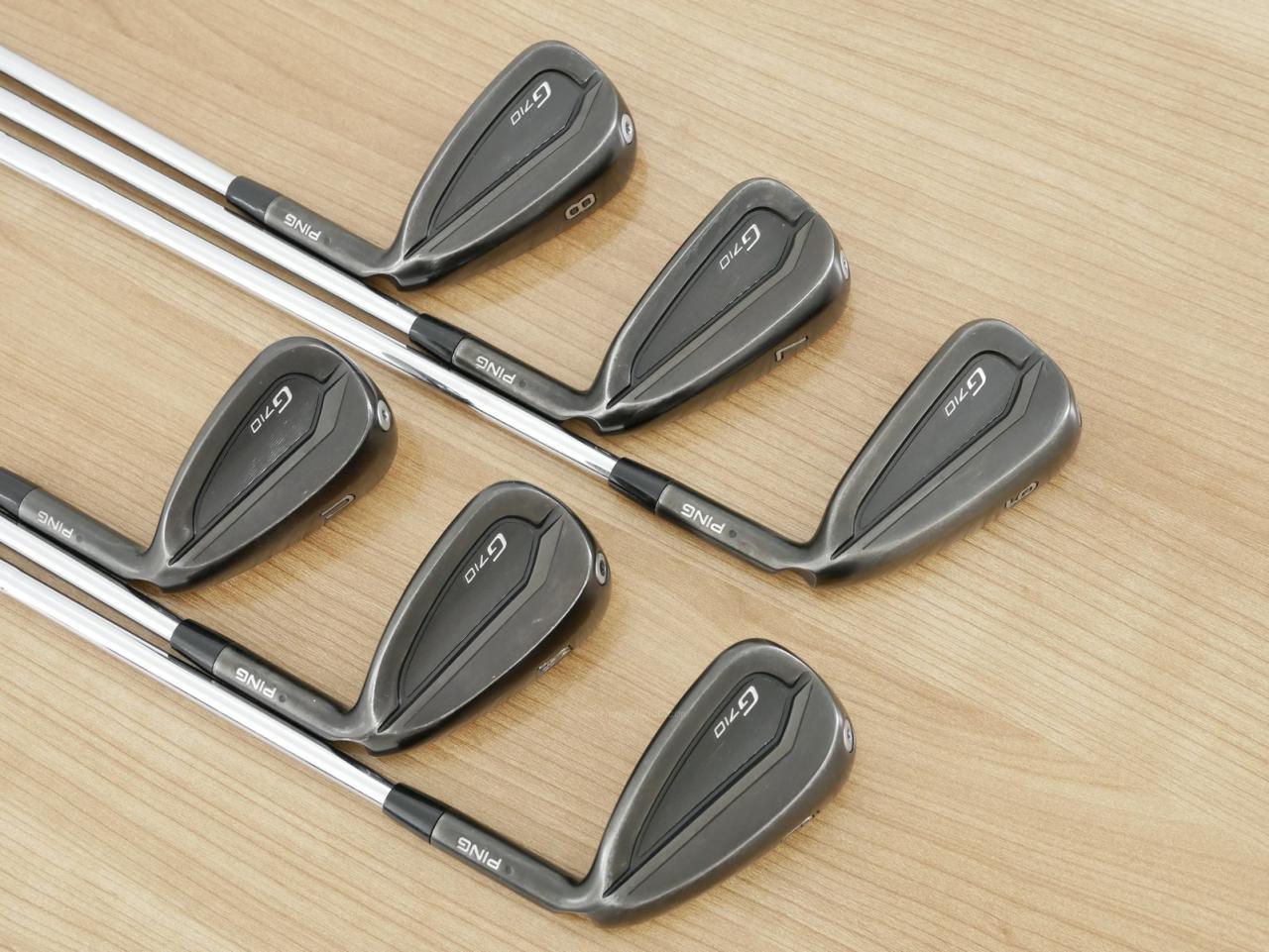 Iron set : Ping : ชุดเหล็ก Ping G710 (รุ่นปี 2021 Japan Spec. ใบใหญ่ ง่ายที่สุด ไกลที่สุดของ Ping) มีเหล็ก 6-Pw,Aw (6 ชิ้น) ก้านเหล็ก NS Pro 950 NEO Flex S