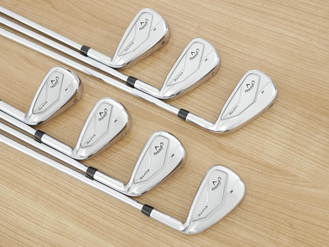 Iron set : Callaway : ชุดเหล็ก Callaway ELYTE X (ออกปี 2025 ตีง่ายมาก ไกล Japan Spec.) มีเหล็ก 6-Pw,Aw,Gw (7 ชิ้น) ก้านเหล็ก NS Pro 750 NEO Flex S