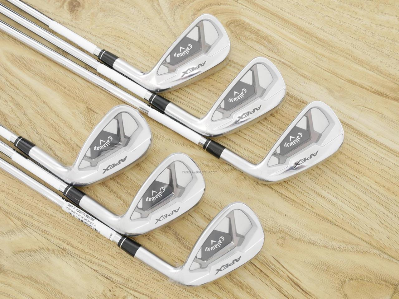 Iron set : Callaway : **ของใหม่ ยังไม่แกะพลาสติก** ชุดเหล็ก Callaway APEX Forged (รุ่นปี 2022) มีเหล็ก 5-Pw (6 ชิ้น) ก้านเหล็ก NS Pro ZELOS 8 Flex S