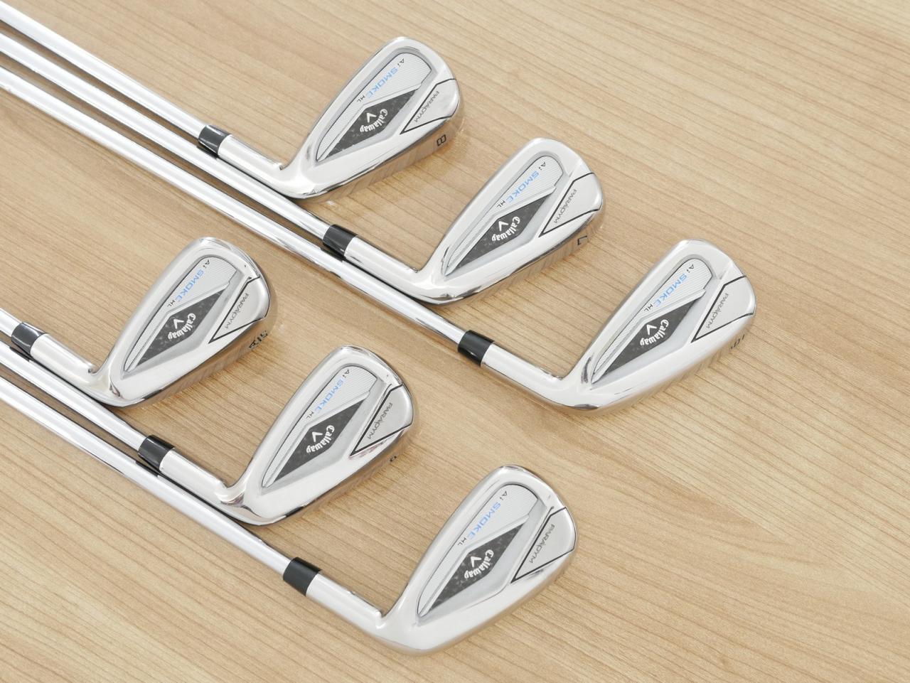 Iron set : Callaway : ชุดเหล็ก Callaway Paradym Ai Smoke HL (ออกปี 2024 ตีง่ายมาก ไกล Japan Spec.) มีเหล็ก 6-Pw,Aw (6 ชิ้น) ก้านเหล็ก NS Pro ZELOS 7 Flex S