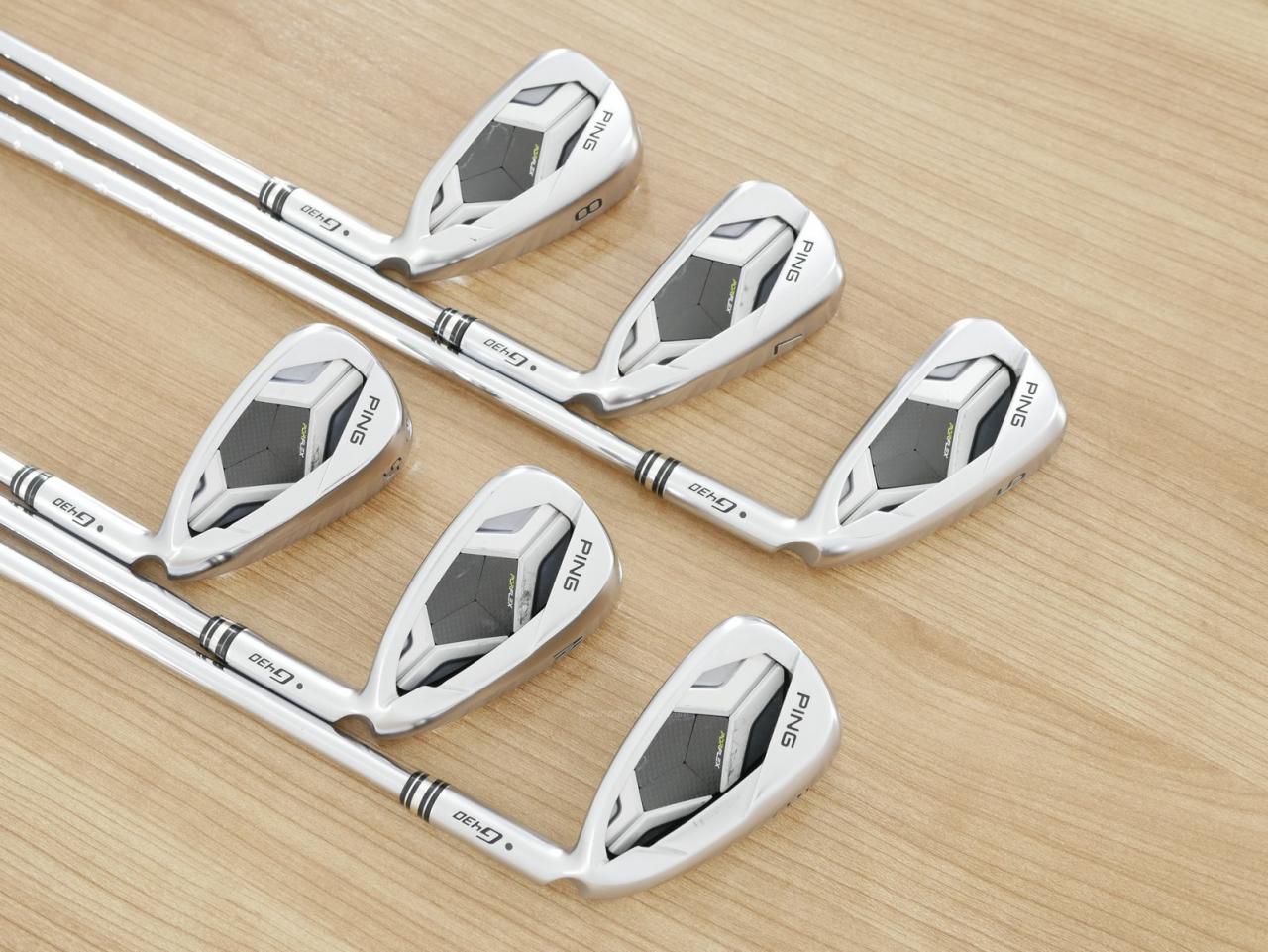 Iron set : Ping : ชุดเหล็ก Ping G430 (ออกปี 2023 Japan Spec. ใบใหญ่ ง่าย ไกล) มีเหล็ก 6-W,45 (6 ชิ้น) ก้านเหล็ก NS Pro 850 NEO Flex S