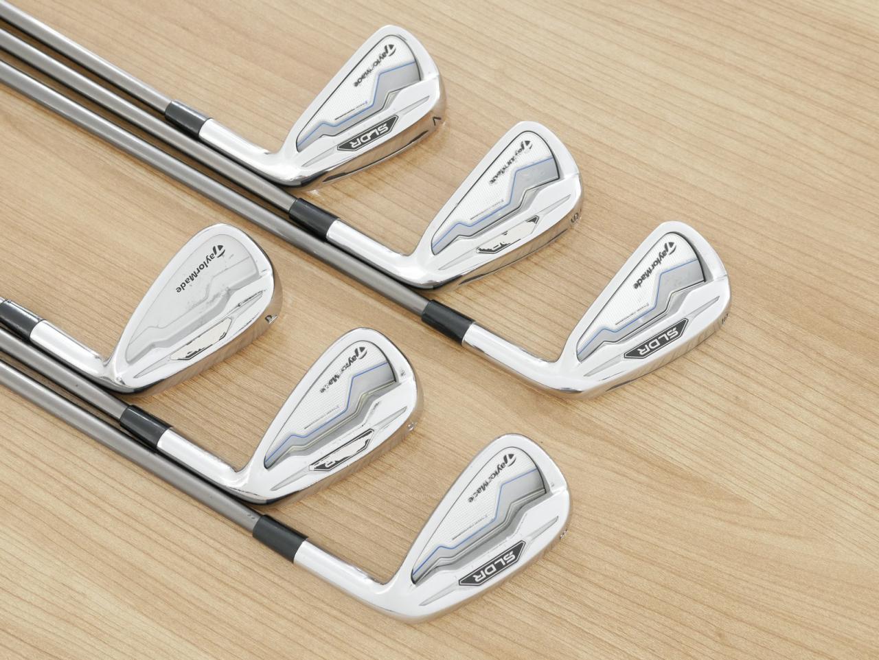 Iron set : Taylormade : ชุดเหล็ก Taylormade SLDR มีเหล็ก 5-Pw (6 ชิ้น) ก้านกราไฟต์ Flex R