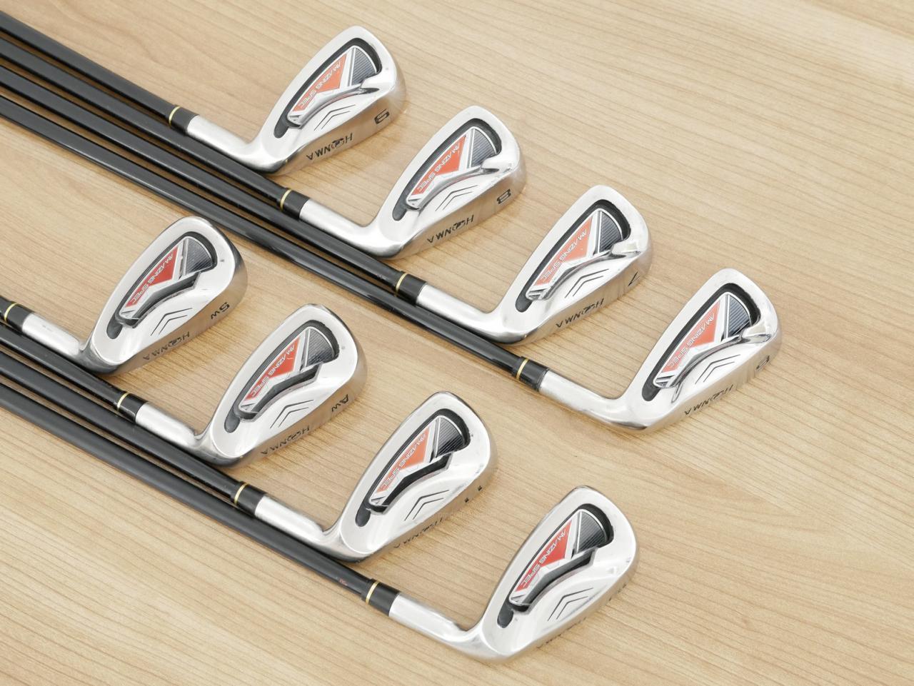 Iron set : Honma : ชุดเหล็ก Honma AMAZING Spec II (หน้าเด้ง โกงองศาสุดๆ ไกลที่สุด) มีเหล็ก 6-11,Aw,Sw (8 ชิ้น ระยะเทียบเท่า 5-Pw,Aw,Sw) ก้าน AMAZING SPEC Feather & Feather FLex R