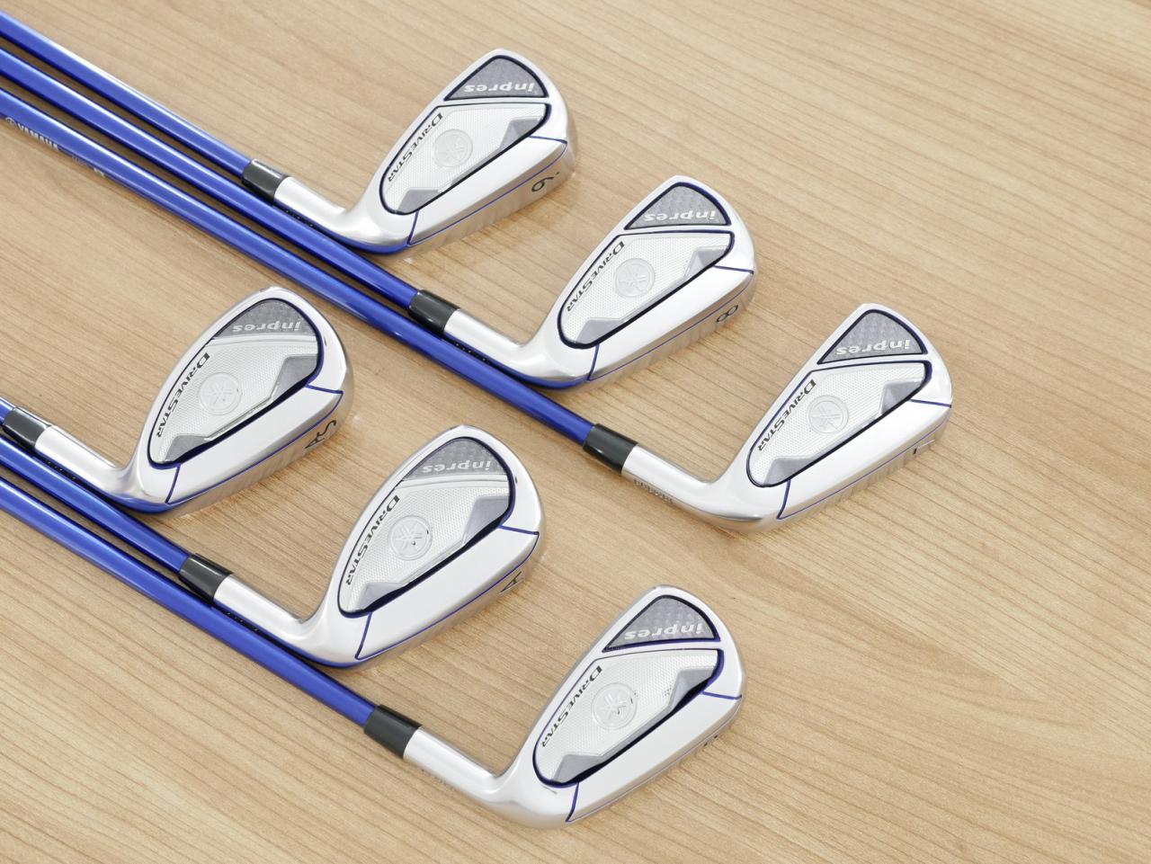 Iron set : Yamaha : ชุดเหล็ก Yamaha Inpres DriveStar (ออกปี 2023 ตีไกลที่สุด ไกลกว่าเหล็กทั่วไป 2 เบอร์ หน้าเด้งมากๆ) มีเหล็ก 7-Pw,Aw,As (6 ชิ้น) ก้านกราไฟต์ Fujikura Speeder NX M423i Flex R