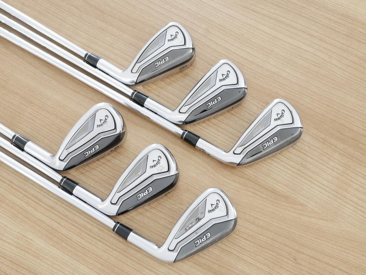 Iron set : Callaway : ชุดเหล็ก Callaway EPIC Forged Star (รุ่นท้อปสุด ปี 2020 ตีไกลกว่าปกติ 2 เบอร์) มีเหล็ก 6-Pw,Gw (6 ชิ้น) ก้านเหล็ก NS PRO 950 NEO FLEX S