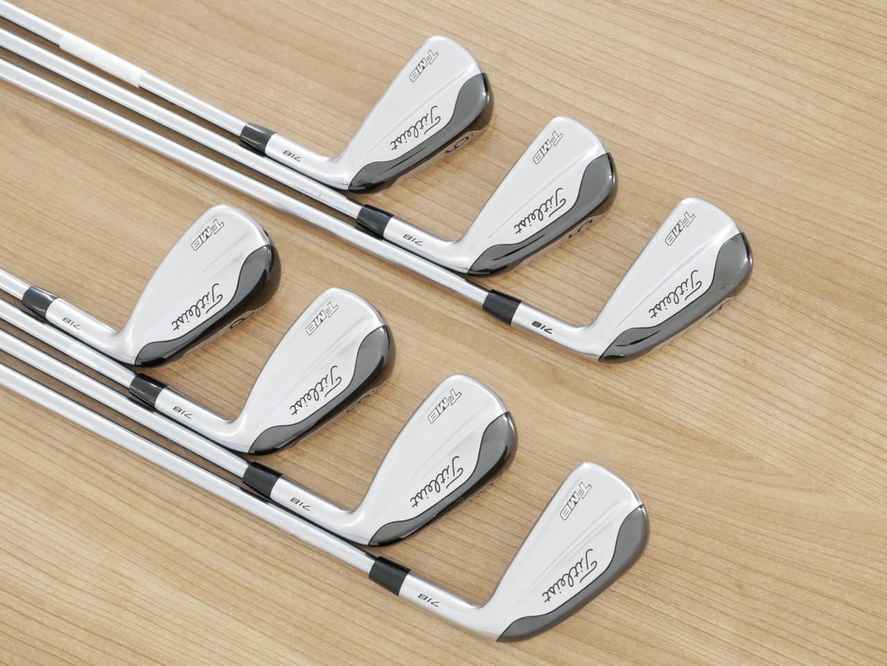 Iron set : Titleist : ชุดเหล็ก Titleist 718 T-MB Forged (ออกปี 2018) มีเหล็ก 4-Pw (7 ชิ้น) ก้านเหล็ก Project X PXI 5.5 Flex S
