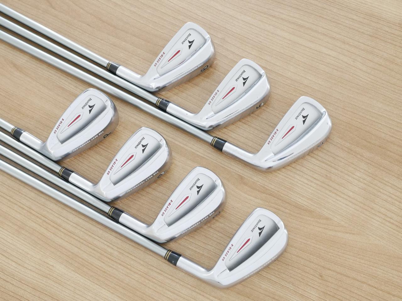 Iron set : Tourstage : ชุดเหล็ก Tourstage X-Blade GR Forged มีเหล็ก 4-Pw (7 ชิ้น) ก้านกราไฟต์ Flex S