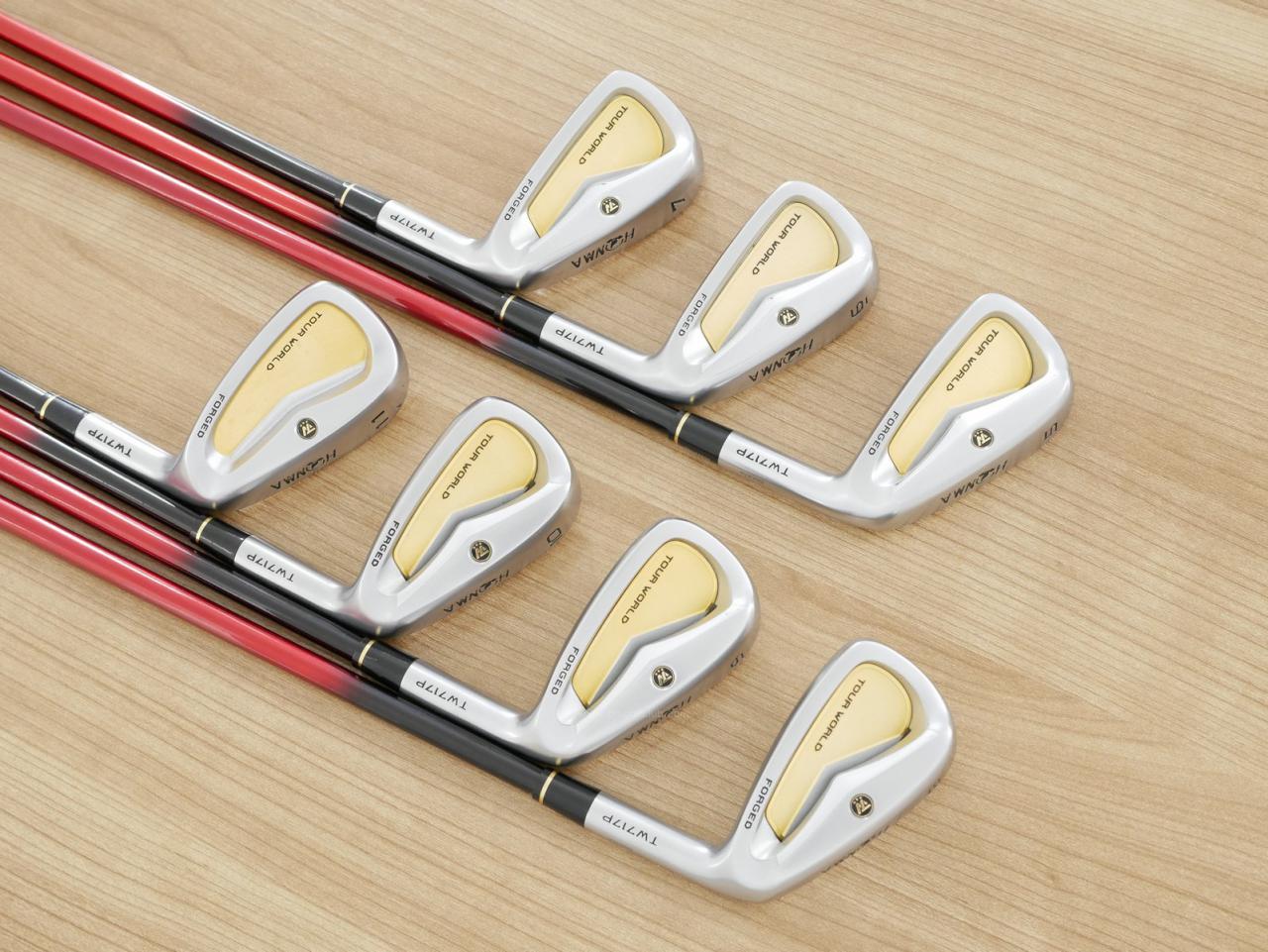 Iron set : Honma : **ก้าน 3 ดาว** ชุดเหล็ก Honma Tour World TW717P (Forged) มีเหล็ก 5-11 (7 ชิ้น) ก้านกราไฟต์ Honma ARMRQ 8 (54) Flex R (3 ดาว)
