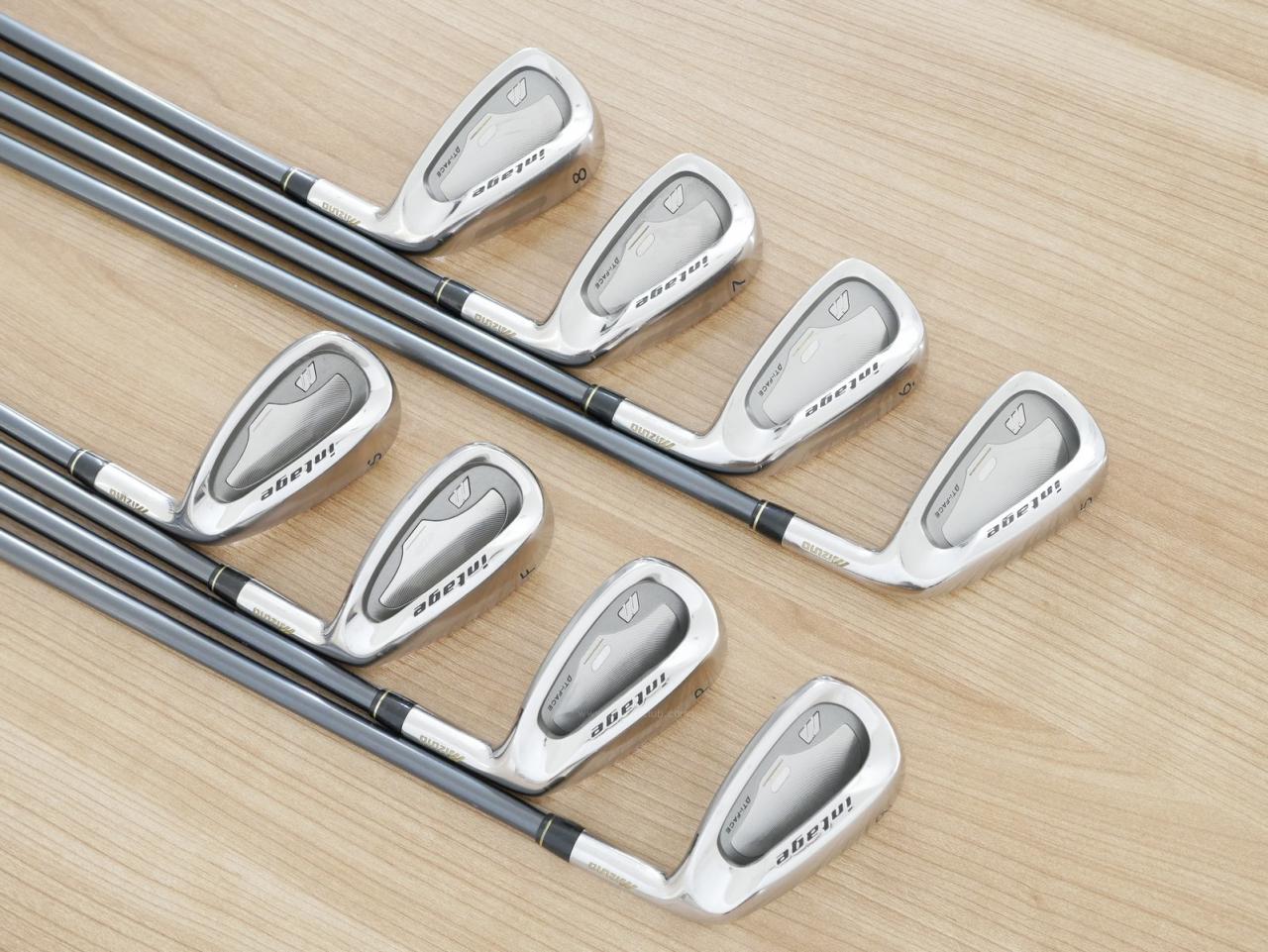 Iron set : Mizuno : ชุดเหล็ก Mizuno Intage Ti-Face (รุ่นท๊อป ใบใหญ่ ตีไกลมาก) มีเหล็ก 5-Pw,Aw,Sw (8 ชิ้น) ก้านกราไฟต์ Flex R1