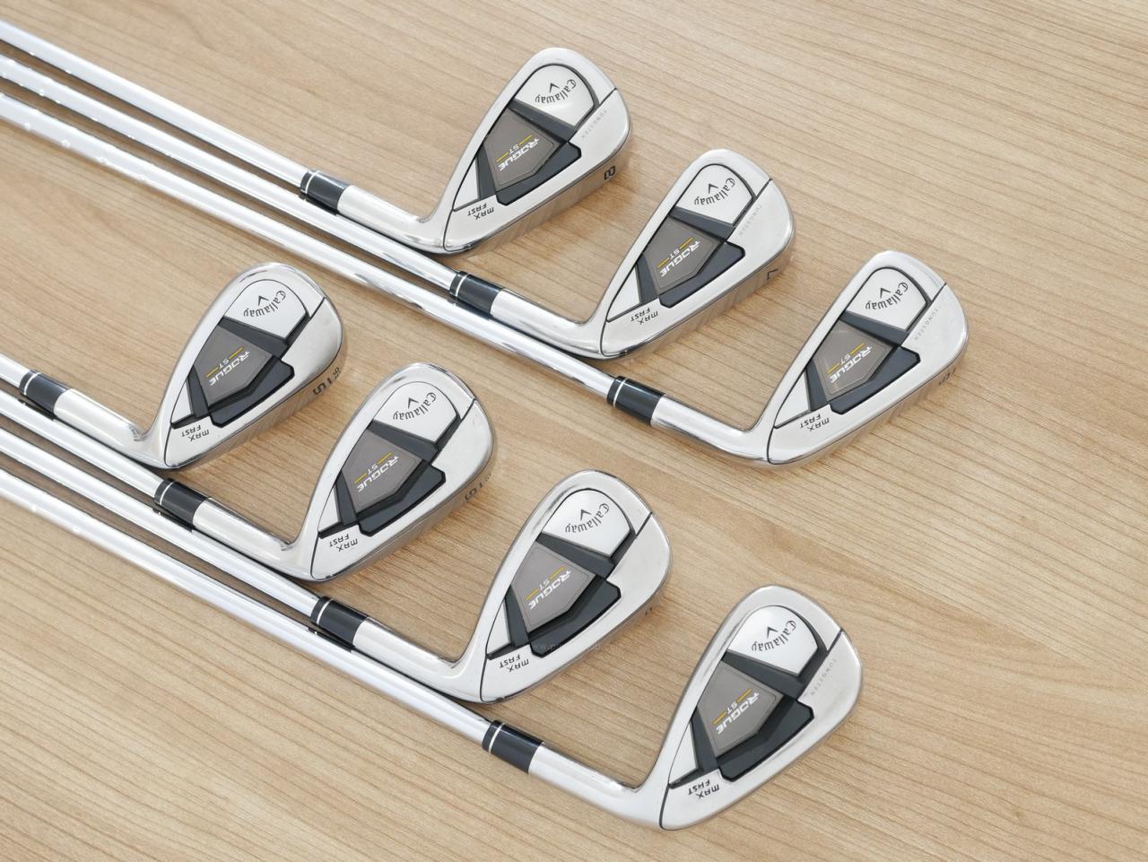 Iron set : Callaway : ชุดเหล็ก Callaway Rogue ST Max Fast (ออกปี 2022 ตีง่ายที่สุด ไกลสุดของ Callaway) มีเหล็ก 6-Pw,Gw,Sw (7 ชิ้น) ก้านเหล็ก NS Pro 850 NEO Flex S