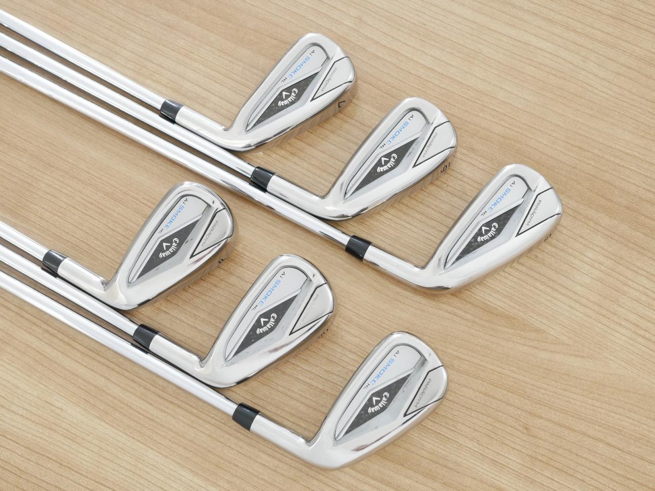 Iron set : Callaway : ชุดเหล็ก Callaway Paradym Ai Smoke HL (ออกปี 2024 ตีง่ายมาก ไกล Japan Spec.) มีเหล็ก 5-Pw (6 ชิ้น) ก้านเหล็ก NS Pro 950 NEO Flex S