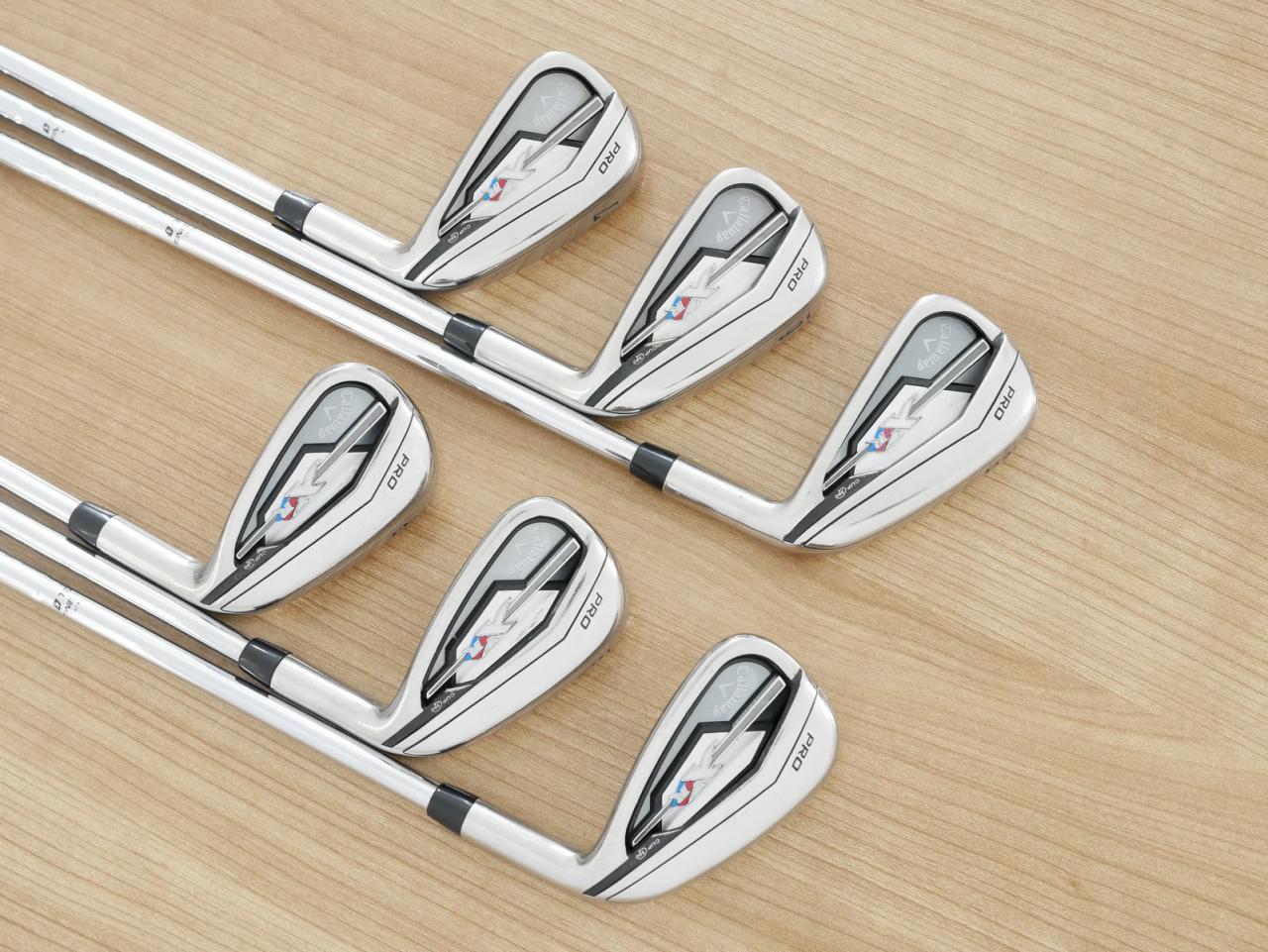 Iron set : Callaway : ชุดเหล็ก Callaway XR Pro มีเหล็ก 5-Pw (6 ชิ้น) ก้านเหล็ก Memphis 10 Flex SR