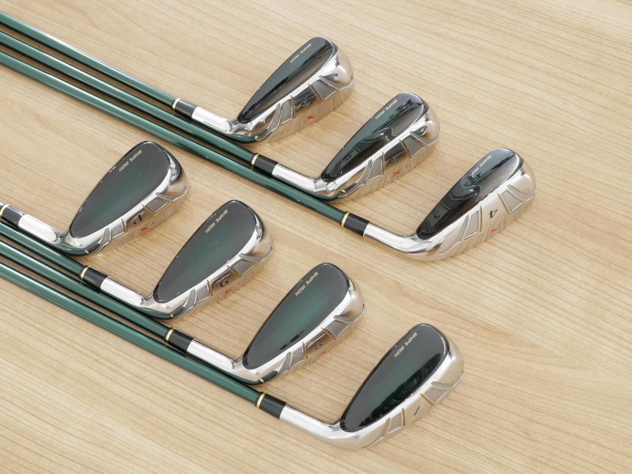 Iron set : Katana : ชุดเหล็กกระเทย Katana Snipe Iron LX-9 มีเหล็ก 4-Pw (7 ชิ้น) ก้านกราไฟต์ Flex R