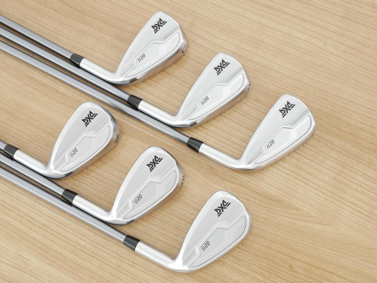 Iron set : PXG : ชุดเหล็ก PXG 0211 DUAL COR (ออกปี 2021 หน้าเด้ง ตีไกลมากๆ) มีเหล็ก 5-Pw (6 ชิ้น) ก้านกราไฟต์ Fujikura MCI Black 80 Flex S