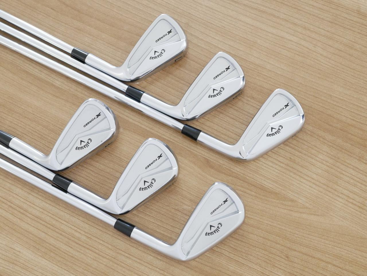 Iron set : Callaway : ชุดเหล็ก Callaway X Forged (รุ่นล่าสุด ปี 2024 นุ่ม แน่น หล่อมาก) มีเหล็ก 5-Pw (6 ชิ้น) ก้านเหล็ก NS Pro Modus 115 Flex S