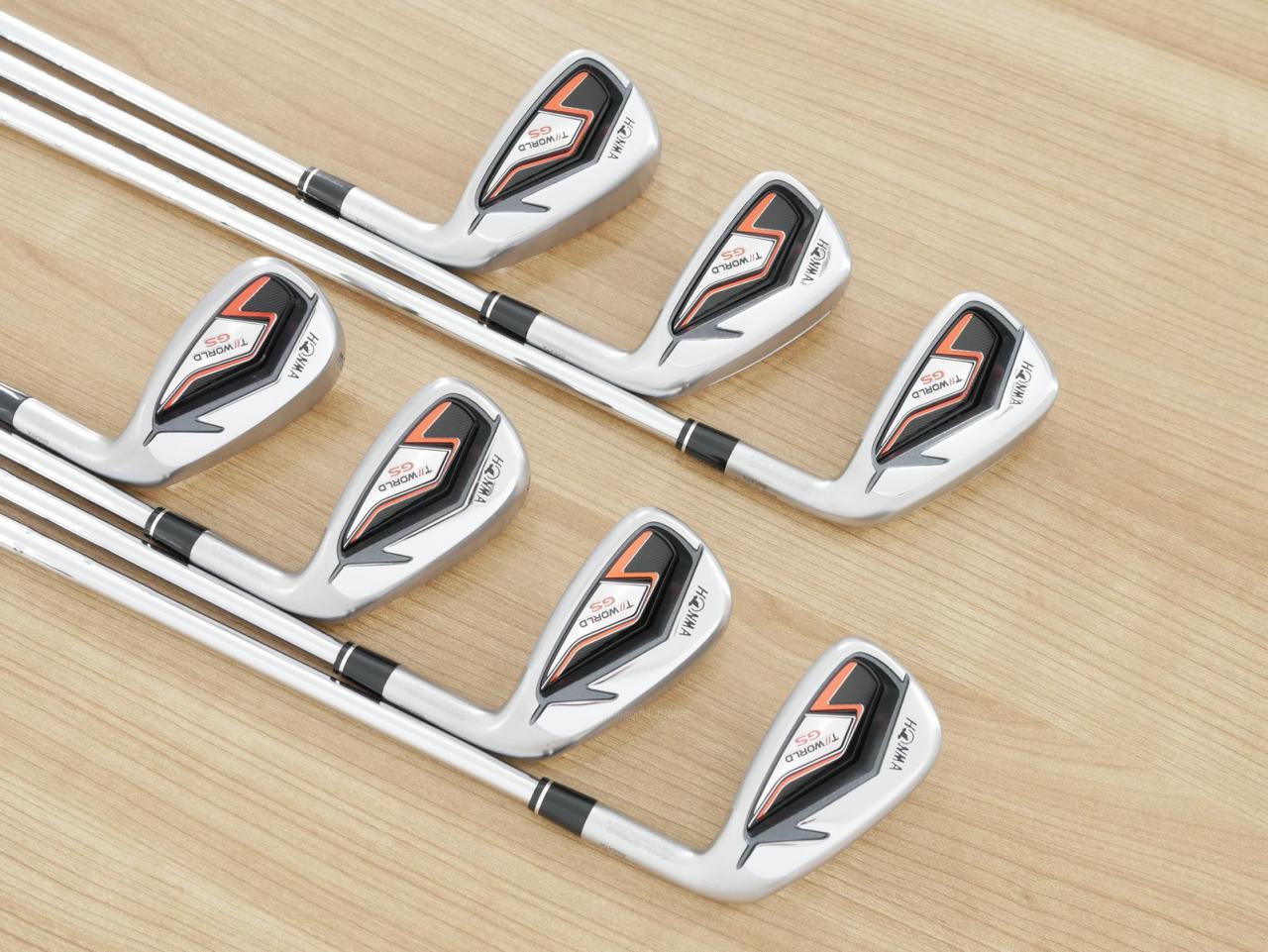 Iron set : Honma : ชุดเหล็ก Honma Tour World GS (ออกปี 2021 ใบใหญ่ ตีง่าย ไกล) มีเหล็ก 6-11,Sw (7 ชิ้น) ก้านเหล็ก NS Pro 950 NEO Flex S