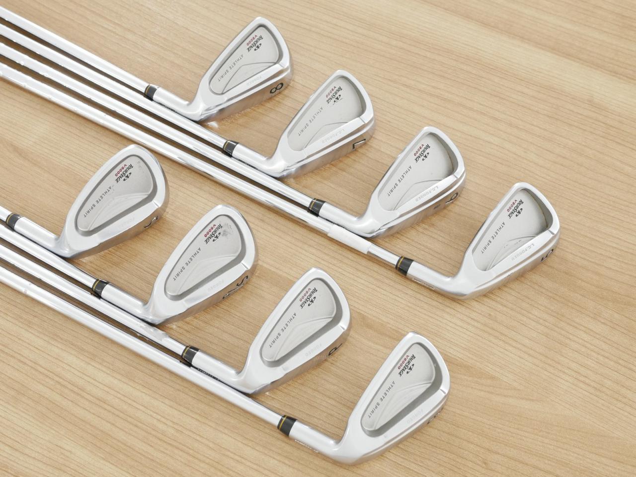 Iron set : Tourstage : ชุดเหล็ก Tourstage V8000 (Forged) มีเหล็ก 5-Pw,Aw,Sw (8 ชิ้น) ก้านเหล็ก NS Pro 950 Flex R