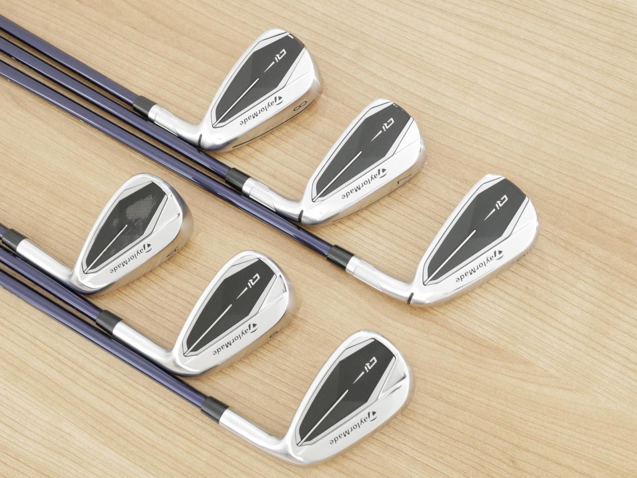 Iron set : Taylormade : ชุดเหล็ก Taylormade Qi (ออกปี 2024 Japan Spec.) มีเหล็ก 6-Pw,Aw (6 ชิ้น) ก้านกราไฟต์ Mitsubishi Diamana TM60 Flex R