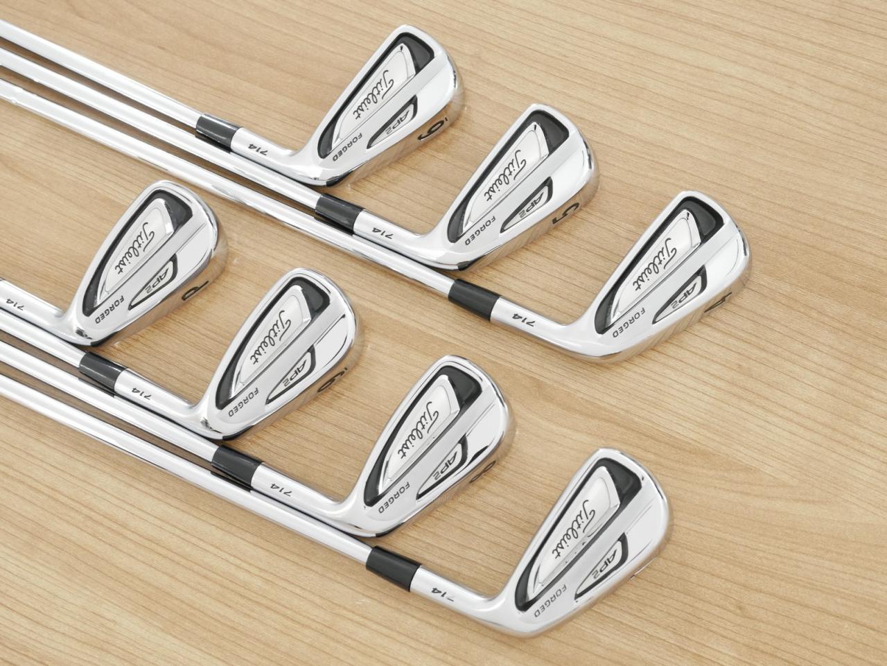 Iron set : Titleist : ชุดเหล็ก Titleist AP2 714 Forged มีเหล็ก 4-Pw (7 ชิ้น) ก้านเหล็ก NS Pro 950 Flex R