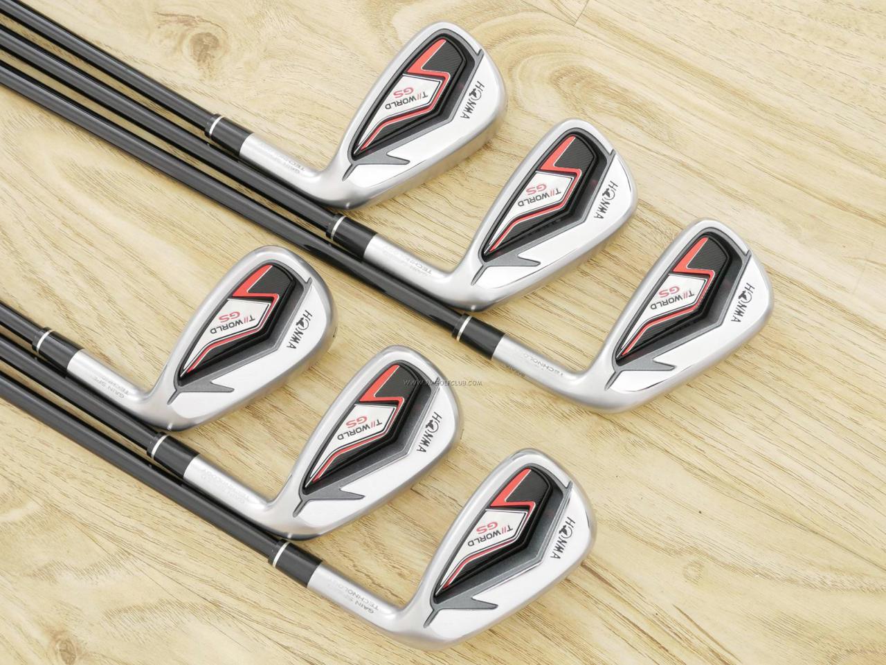 Iron set : Honma : ชุดเหล็ก Honma Tour World GS (ออกปี 2021 ใบใหญ่ ตีง่าย ไกล) มีเหล็ก 6-11 (6 ชิ้น) ก้านกราไฟต์ Honma Speedtuned 48 Flex R