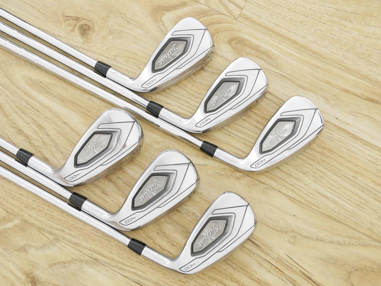 Iron set : Titleist : ชุดเหล็ก Titleist T400 (ตีง่ายที่สุด ไกลที่สุด ออกปี 2020) มีเหล็ก 6-Pw,43 (6 ชิ้น) ก้านเหล็ก NS Pro 850 Flex S