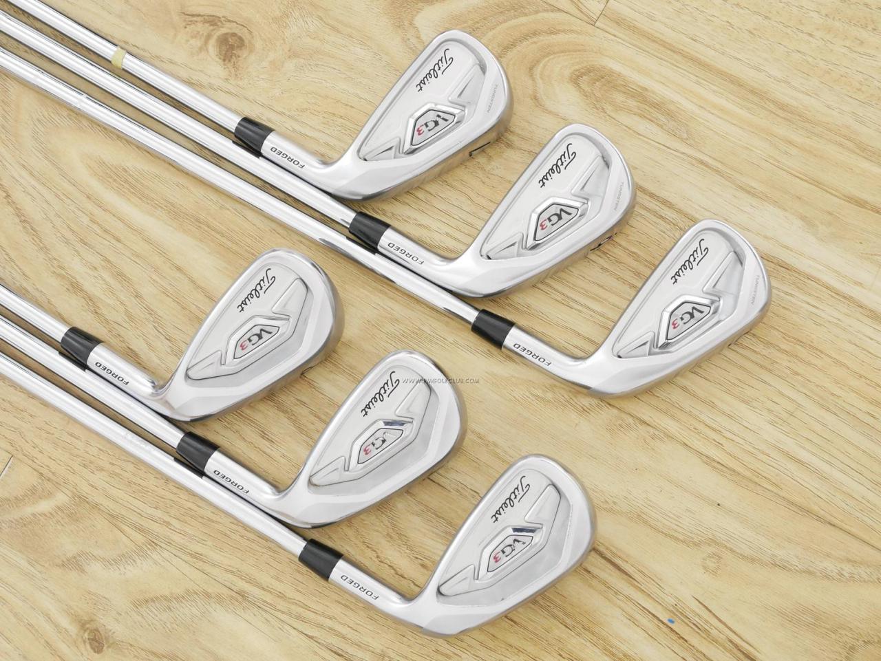 Iron set : Titleist : ชุดเหล็ก Titleist VG3 Forged (ออกปี 2019 Japan Spec. นุ่มแน่น) มีเหล็ก 5-Pw (6 ชิ้น) ก้านเหล็ก NS Pro 950 Flex S