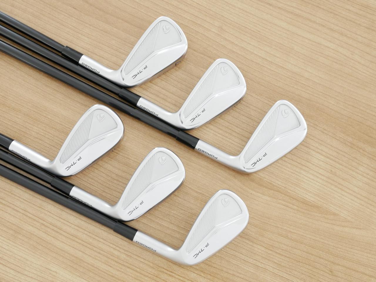 Iron set : Taylormade : ชุดเหล็ก Taylormade P7MC Forged (ซีรี่ย์ท้อปสุด ออกปี 2023) มีเหล็ก 5-Pw (6 ชิ้น) ก้านกราไฟต์ Mitsubishi Diamana Thump i95 Flex S
