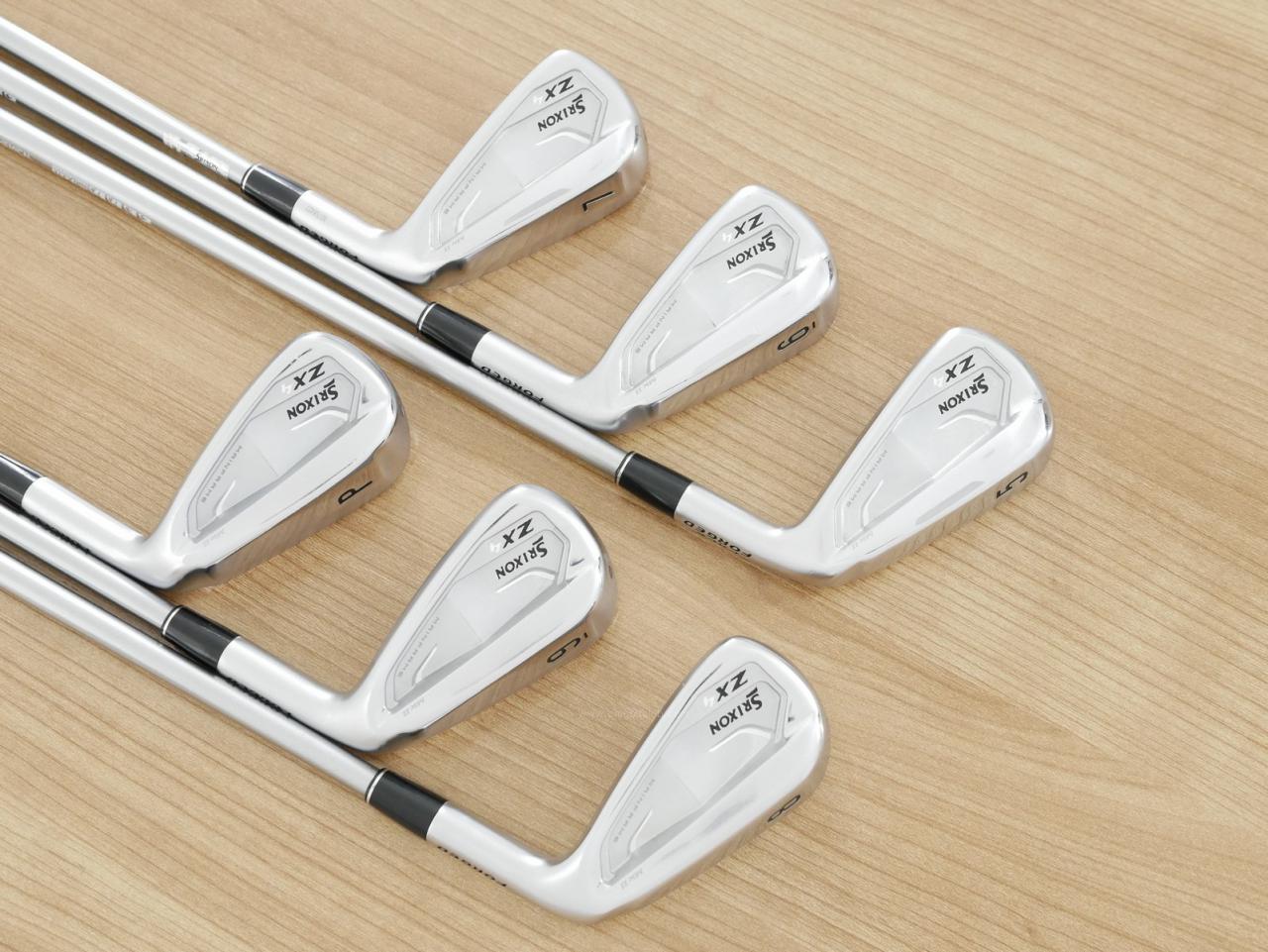 Iron set : Other Brand : ชุดเหล็ก Srixon ZX4 MK II (รุ่นปี 2023 ตีง่าย ไกล) มีเหล็ก 5-Pw (6 ชิ้น) ก้านกราไฟต์ Mitsubishi Diamana ZX-II 60 Flex S