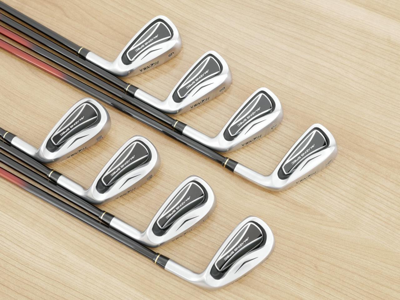 Iron set : Honma : ชุดเหล็ก Honma AMAZING Spec (หน้าเด้ง โกงองศาสุดๆ ไกลที่สุด) มีเหล็ก 6-11,Aw,Sw (8 ชิ้น ระยะเทียบเท่า 5-Pw,Aw,Sw) ก้านกราไฟต์ Flex R