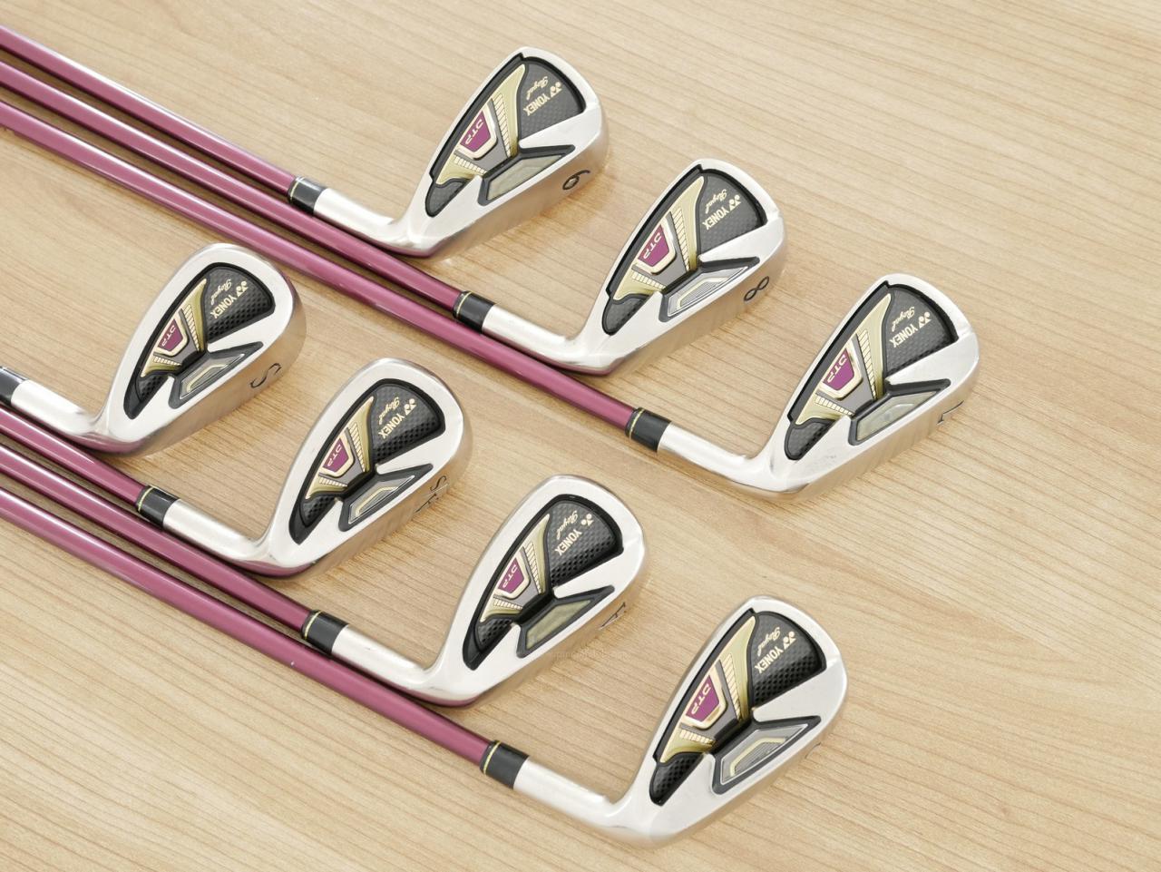 Iron set : Yonex : ชุดเหล็ก Yonex Royal DTP (ออกปี 2016 ท๊อปสุด ก้านดีมาก หน้าเด้ง ตีไกลสุดๆ) มีเหล็ก 7-Pw,Aw,As,Sw (7 ชิ้น) ก้านกราไฟต์ Flex SR