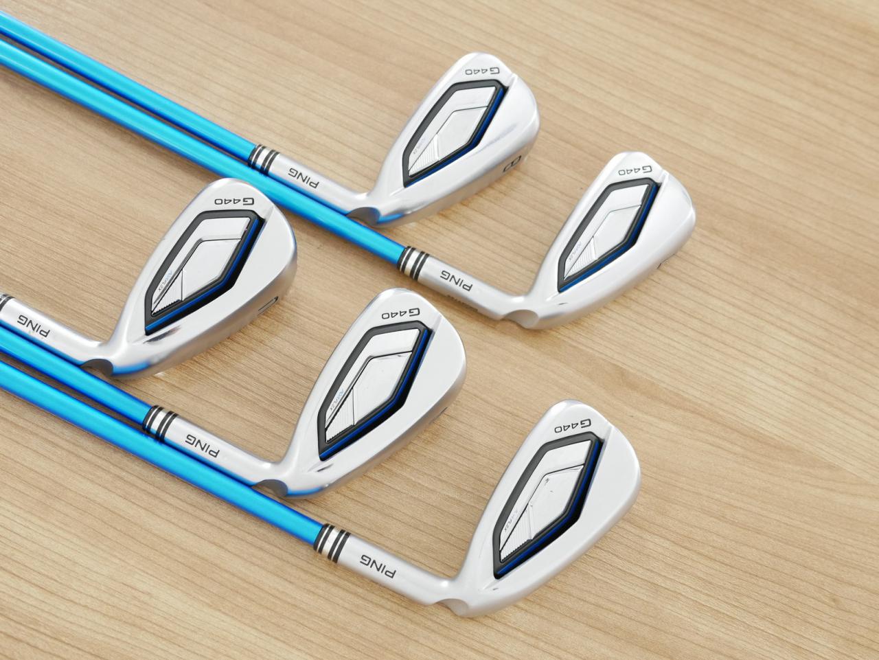 Iron set : Ping : ชุดเหล็ก Ping G440 (รุ่นล่าสุด ออกปี 2025 Japan Spec. ใบใหญ่ ง่าย ไกล) มีเหล็ก 7-W,U (5 ชิ้น) ก้านกราไฟต์ Ping ALTA J CB Flex SR