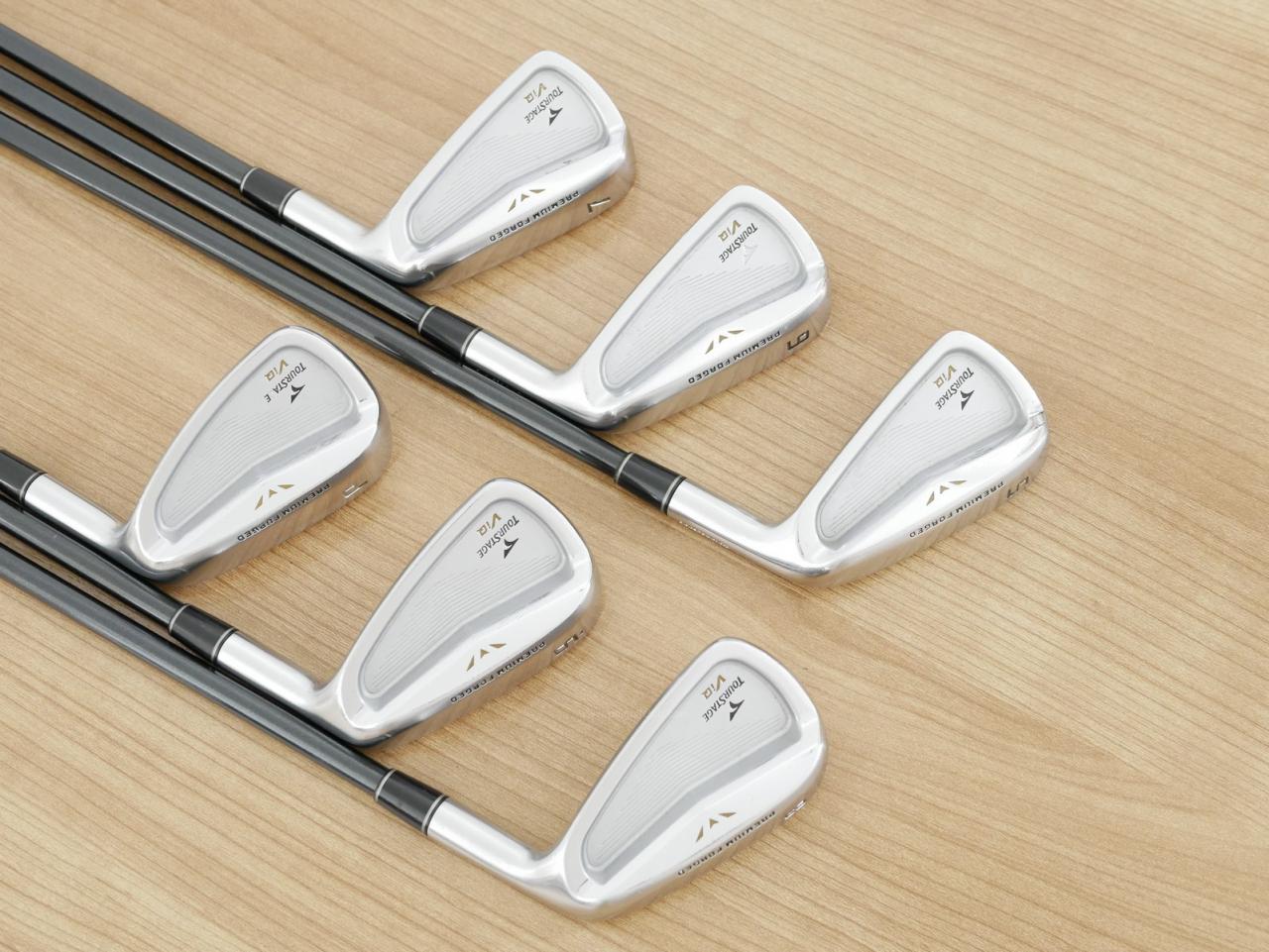 Iron set : Tourstage : ชุดเหล็ก Tourstage VIQ (Forged) มีเหล็ก 5-Pw (6 ชิ้น) ก้านกราไฟต์ Flex R