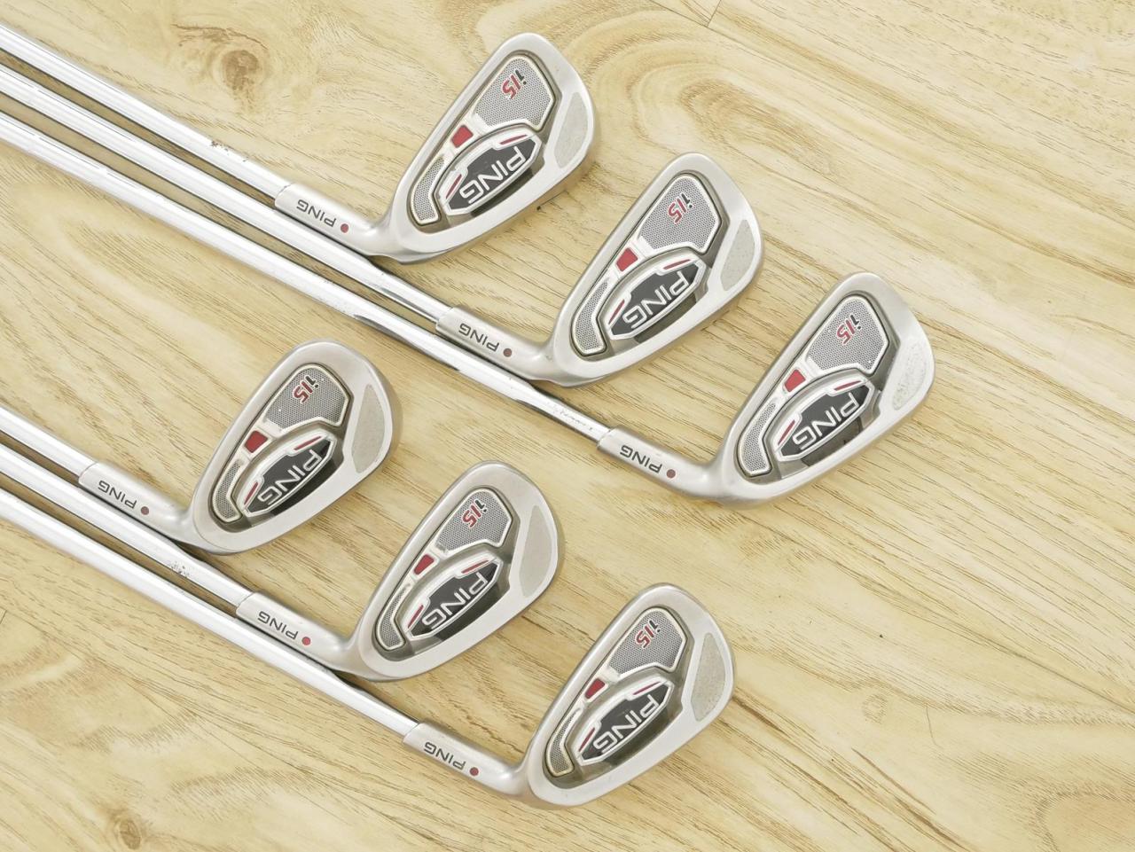 Iron set : Ping : ชุดเหล็ก Ping i15 มีเหล็ก 5-Pw (6 ชิ้น) ก้านเหล็ก KBS Tour Flex S
