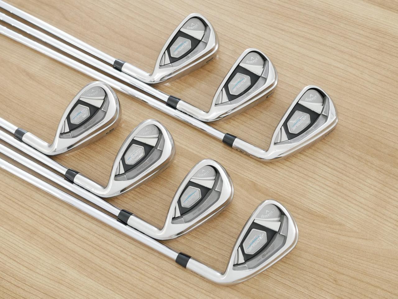 Iron set : Callaway : ชุดเหล็ก Callaway Rogue Star CF18 (ออกปี 2018 ตีง่าย ไกลมากๆ) มีเหล็ก 6-Pw,Aw,Gw (7 ชิ้น) ก้านเหล็ก NS Pro ZELOS 7 Flex S