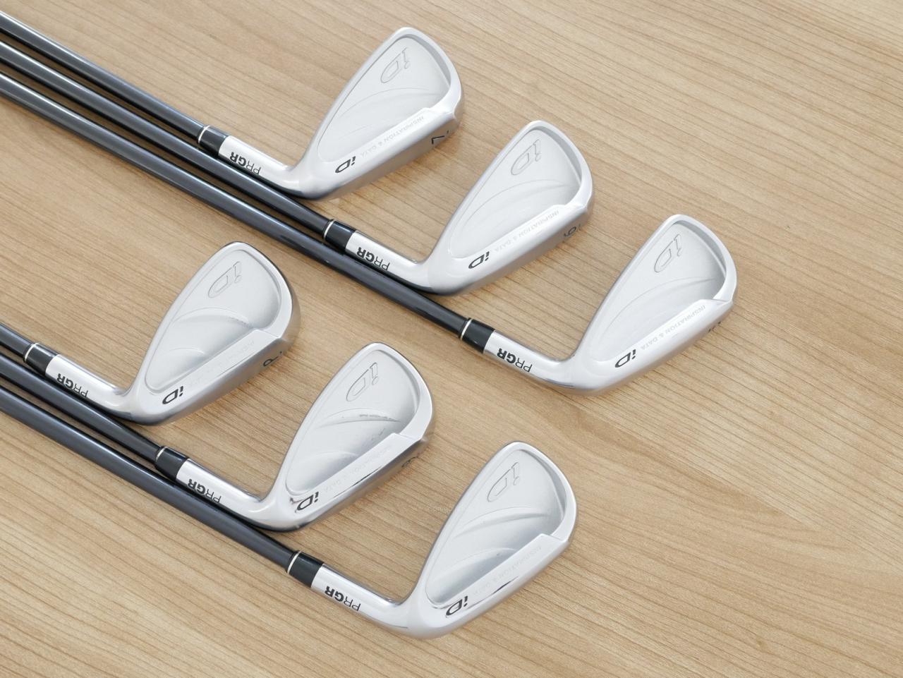 Iron set : PRGR : ชุดเหล็ก PRGR ID (ใบใหญ่ ตีง่าย) มีเหล็ก 5-Pw (6 ชิ้น) ก้านกราไฟต์ M-37 Flex R