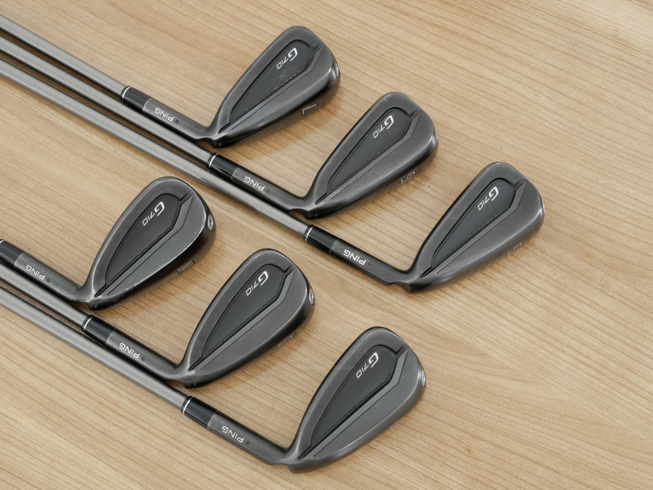 Iron set : Ping : ชุดเหล็ก Ping G710 (ปี 2021 Japan Spec. ใบใหญ่ ง่ายที่สุด ไกลที่สุดของ Ping) มีเหล็ก 5-Pw (6 ชิ้น) ก้าน Steelfiber i80 Flex R
