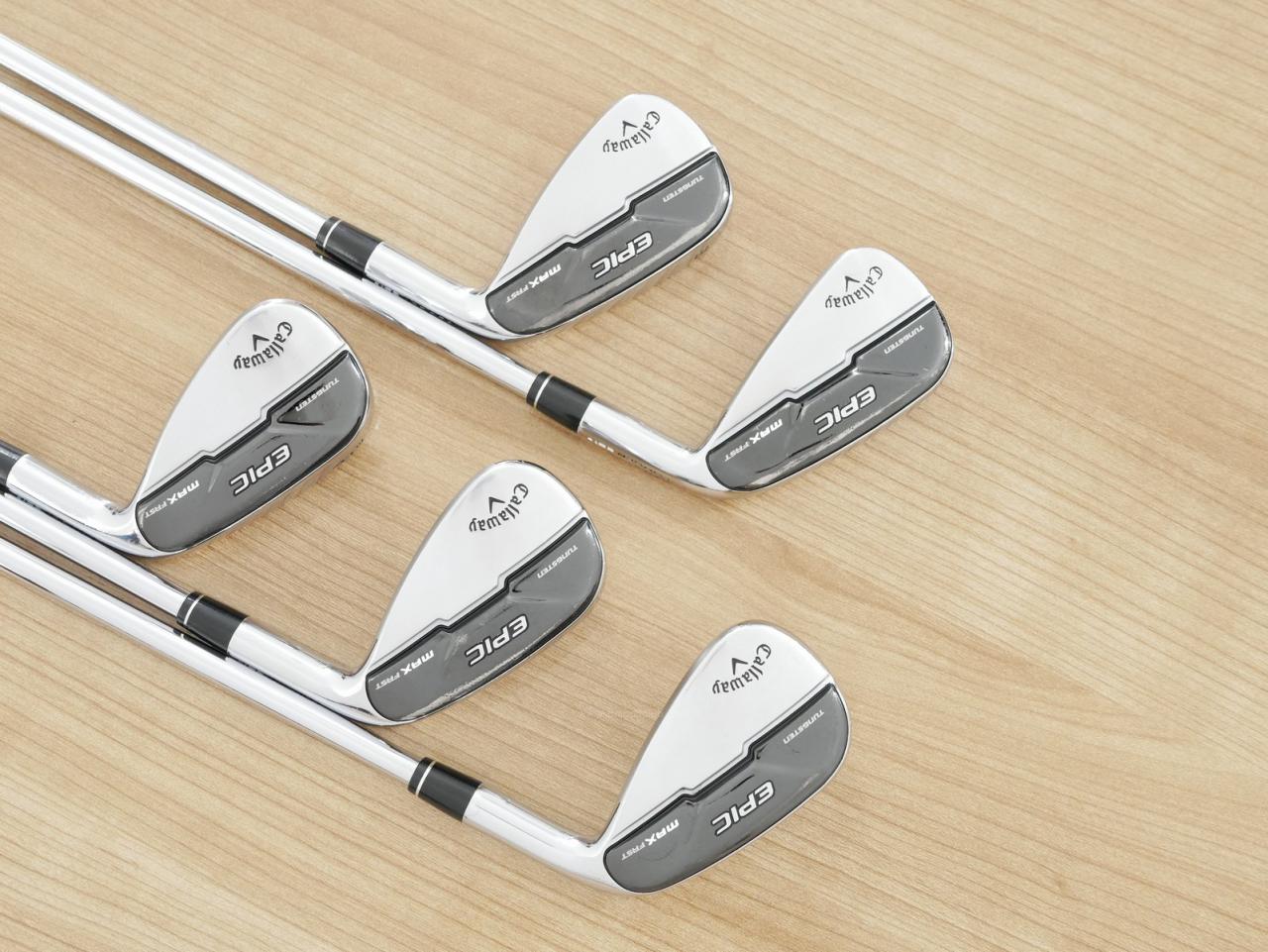 Iron set : Callaway : ชุดเหล็ก Callaway EPIC Max Fast (รุ่นแพงสุด ไกลสุดของ Callaway ปี 2021) มีเหล็ก 7-Pw,Aw (5 ชิ้น) ก้านเหล็ก NS Pro Zelos 7 Flex S