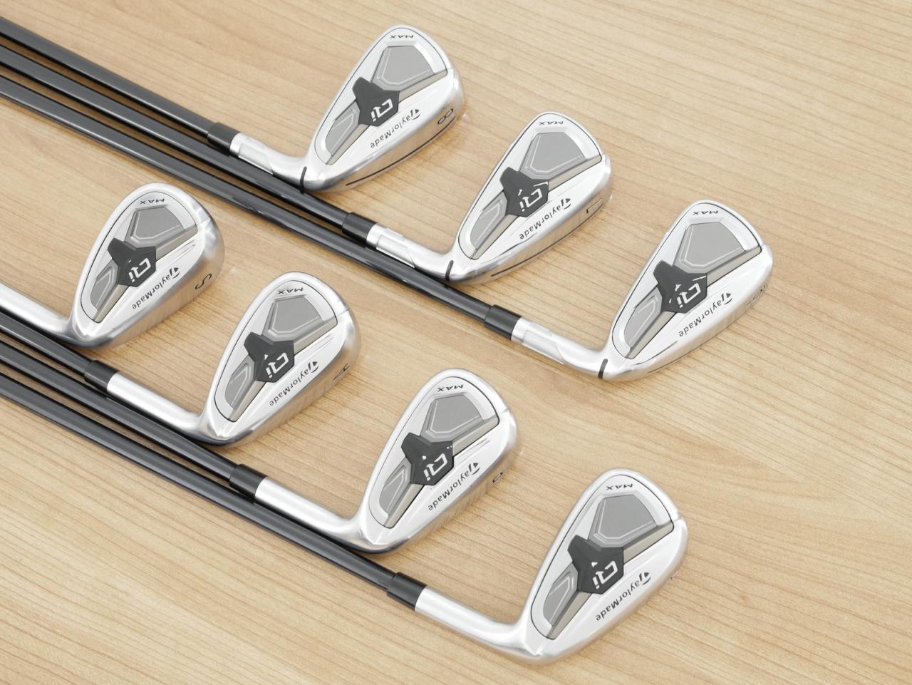 Iron set : Taylormade : ชุดเหล็ก Taylormade Qi MAX (รุ่นล่าสุด ออกปี 2026 Japan Spec.) มีเหล็ก 6-Pw,Aw,Sw (7 ชิ้น) ก้านกราไฟต์ Mitsubishi REAX 65 Flex R