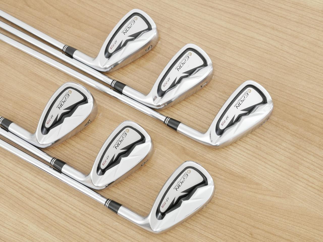 Iron set : Epon : ชุดเหล็ก EPON AF-705 Forged (ใบใหญ่ ตีง่าย ไกล) มีเหล็ก 6-Pw,Aw (6 ชิ้น) ก้านเหล็ก NS Pro ZELOS 7 Flex R