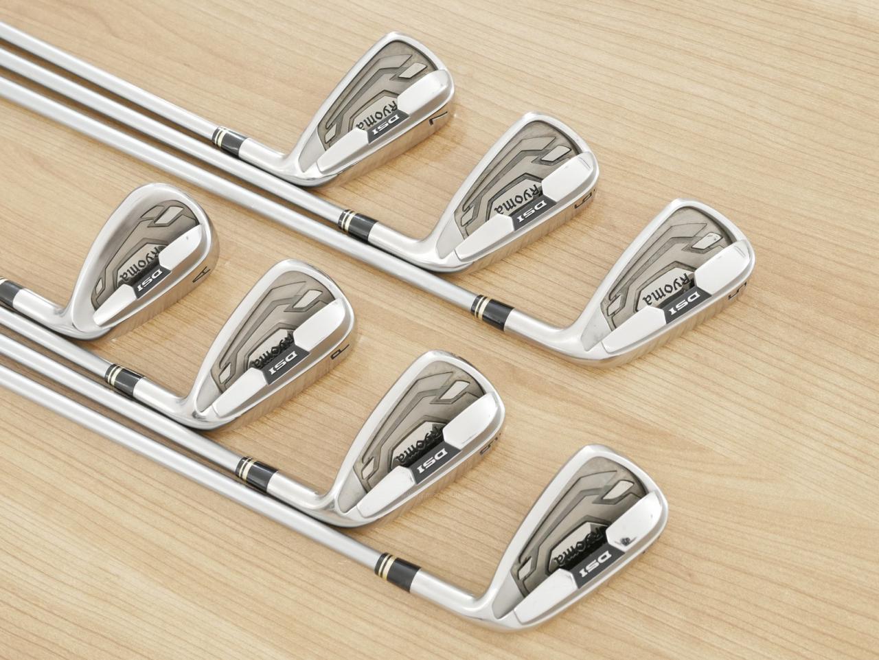 Iron set : Other Brand : ชุดเหล็ก Ryoma DSI (ตีง่ายมาก ไกลมากๆ หายากสุดๆ) มีเหล็ก 5-Pw,Aw (7 ชิ้น เหล็ก 5 ระยะเท่าเหล็ก 4 รุ่นอื่น) ก้านกราไฟต์ Tour AD Flex SR