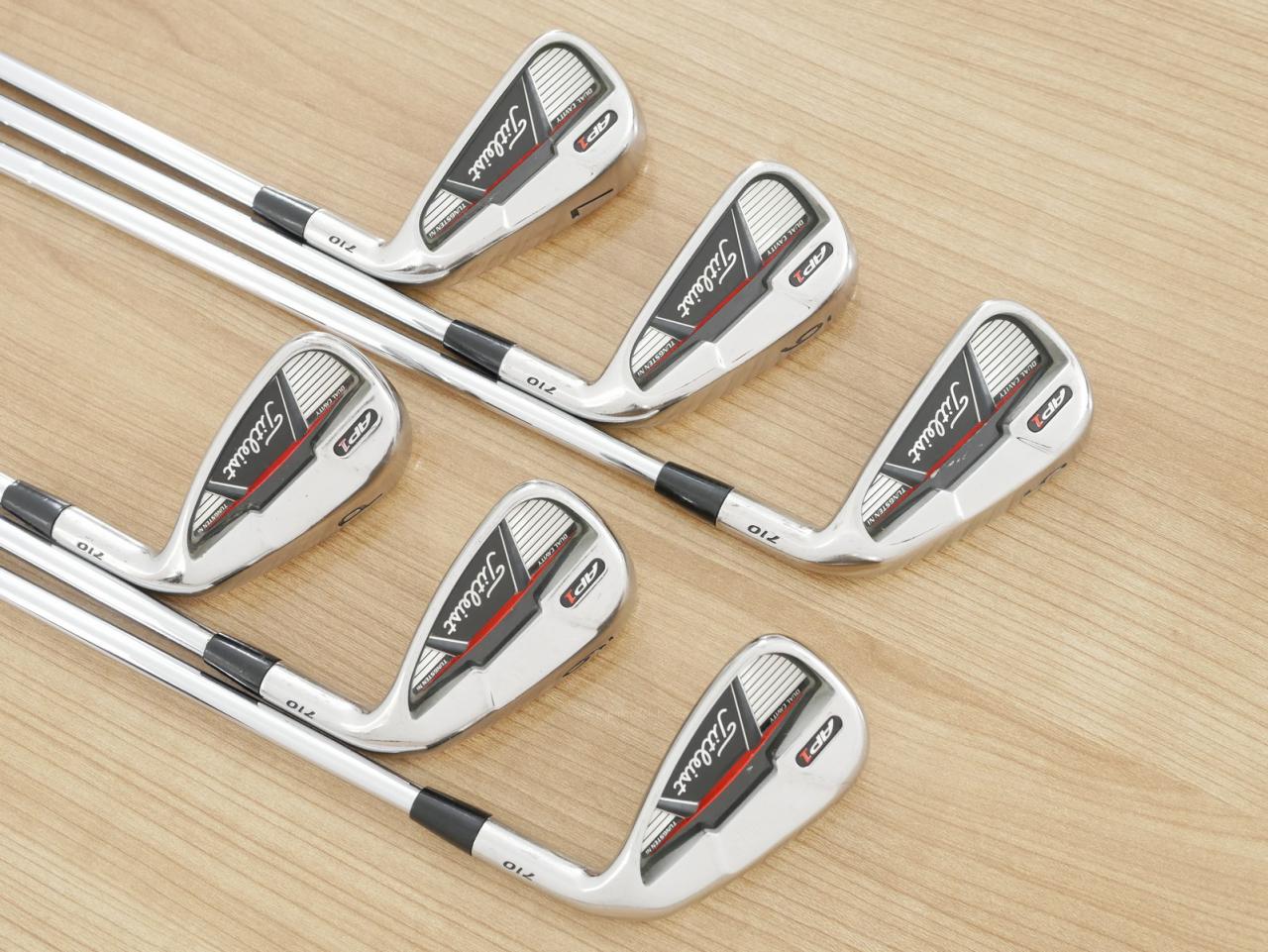 Iron set : Titleist : ชุดเหล็ก Titleist AP1 710 มีเหล็ก 5-Pw (6 ชิ้น) ก้านเหล็ก NS Pro 950 Flex R